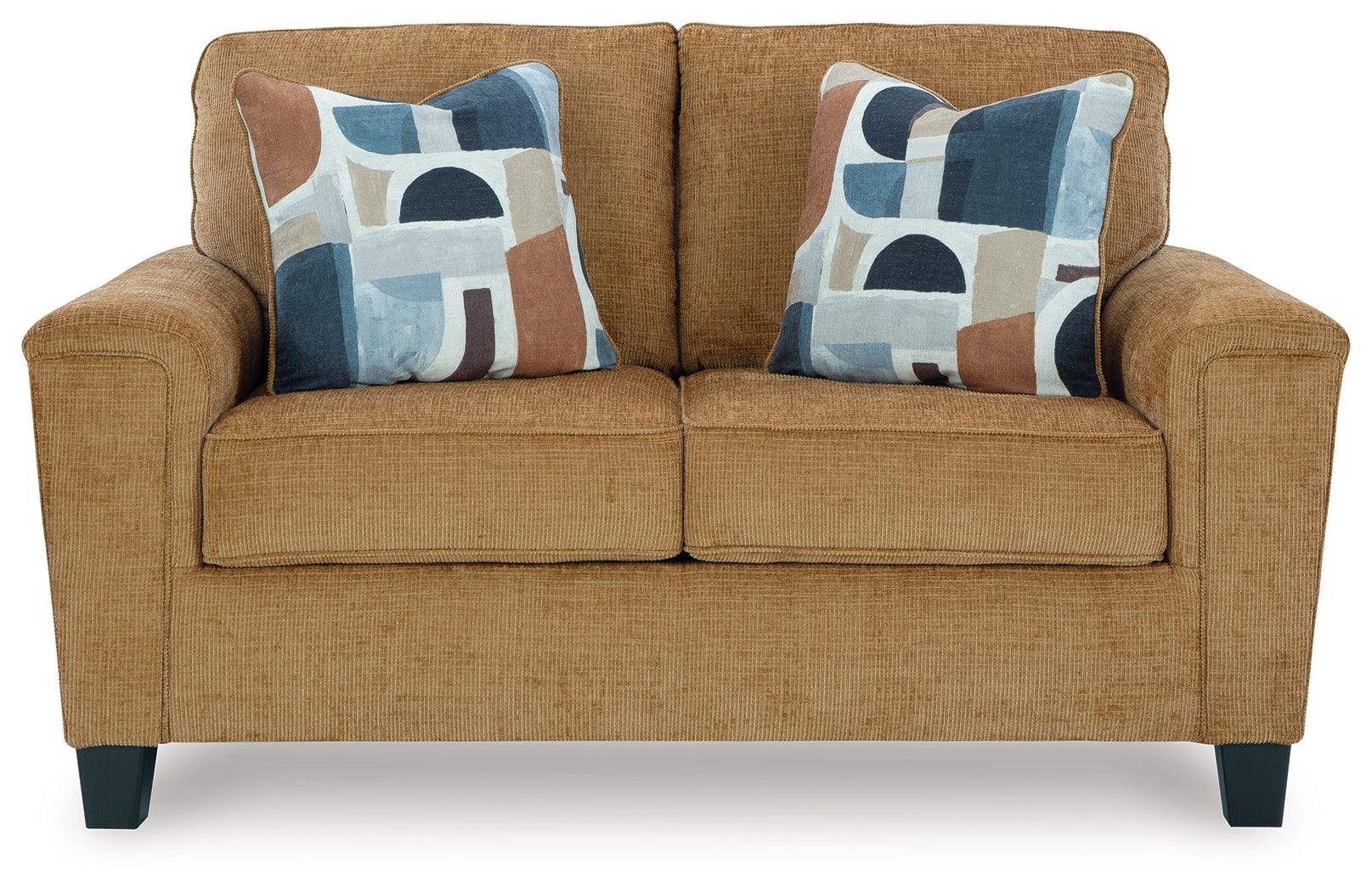 Erinslane Honey Chenille Loveseat - Image 3