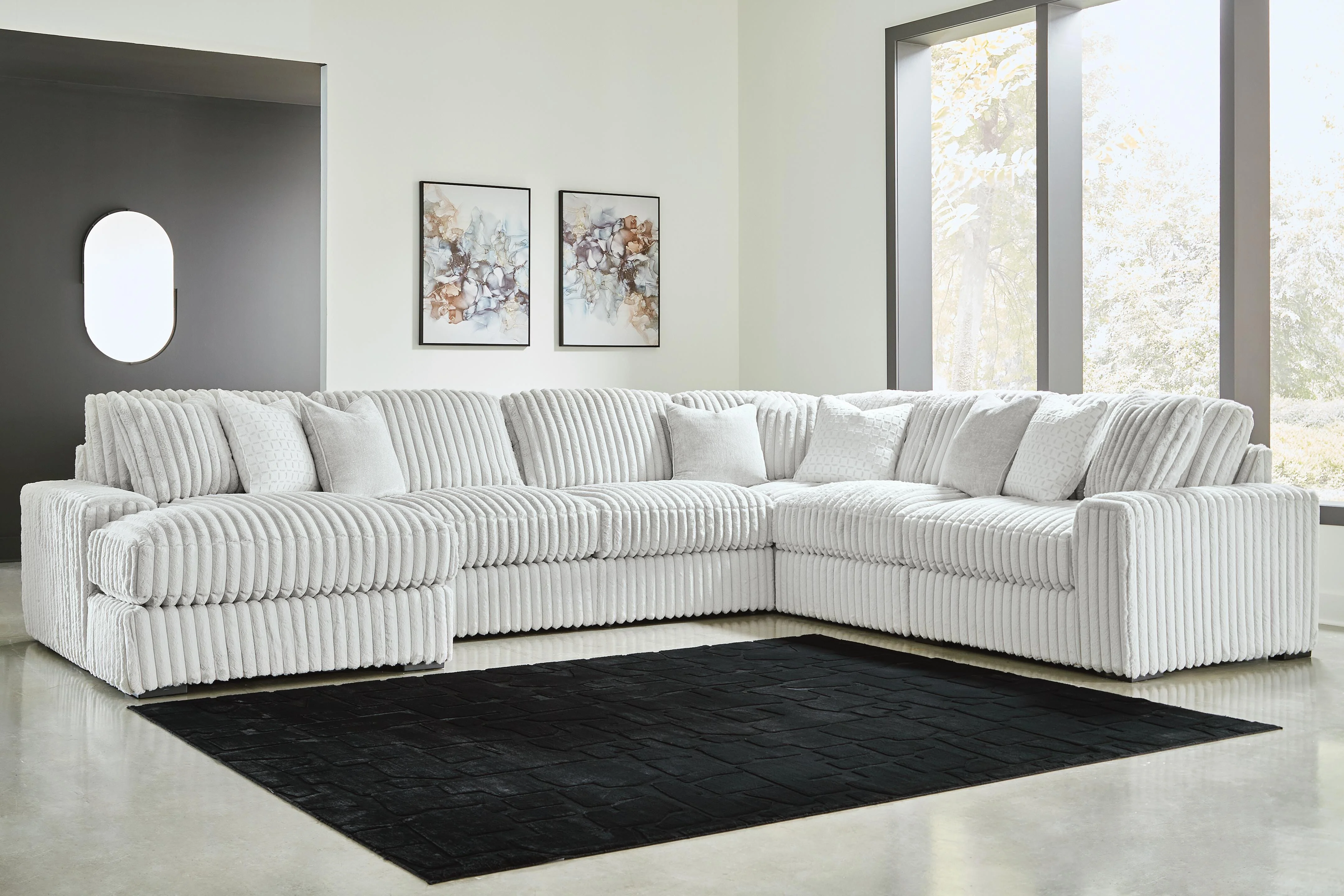Stupendous Alloy 6-Piece Sectional with Chaise - Image 3