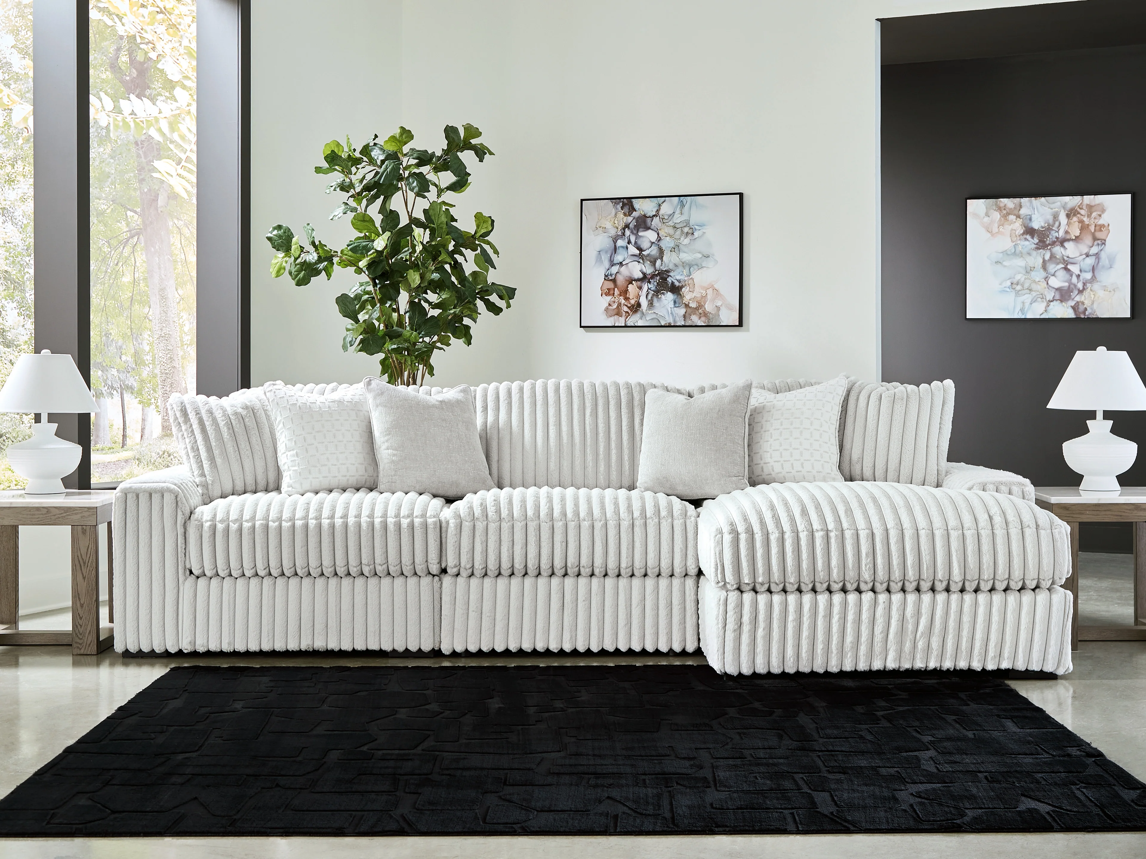 Stupendous Alloy 3-Piece Sectional with Chaise - Image 2