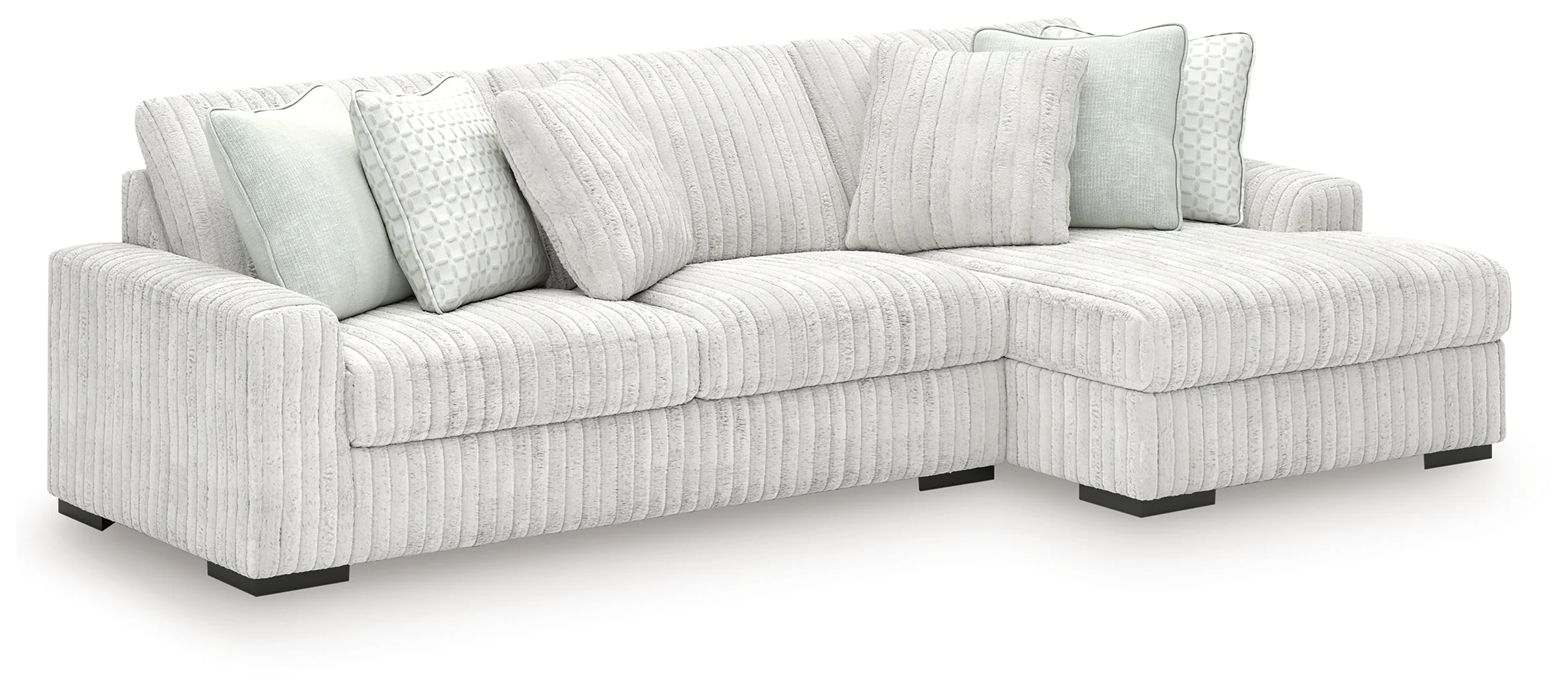 Stupendous Alloy Velvet 2-Piece Sectional with Chaise - Image 2