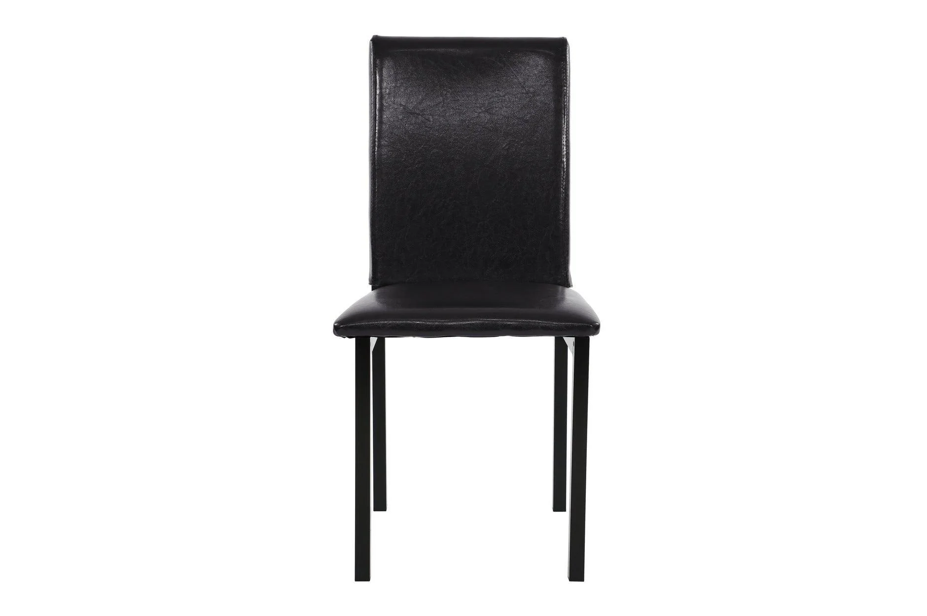 Tempe Brown Faux Leather Faux Marble Rectangular Dining Room Set - Image 3