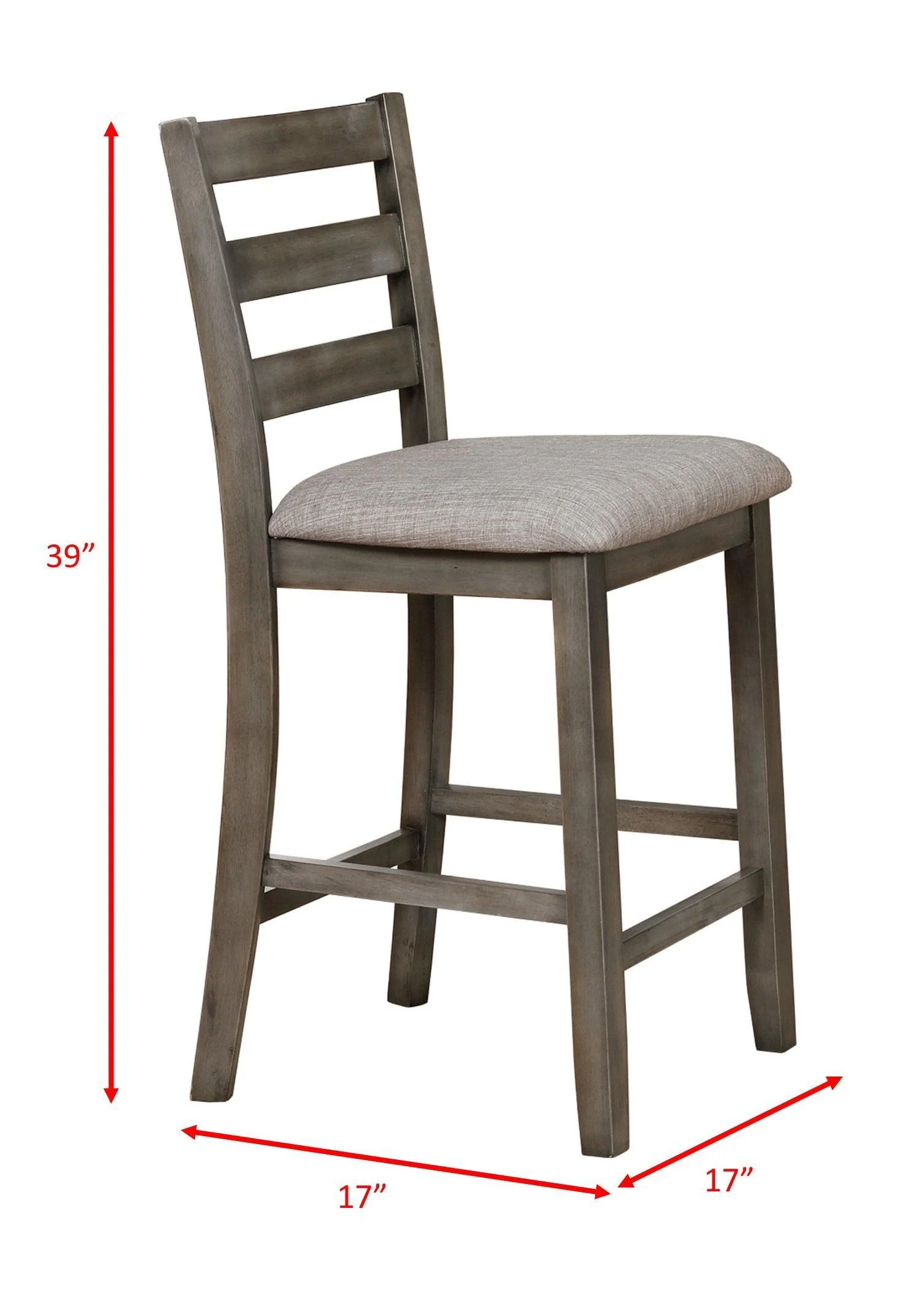 Tahoe Gray Square Counter Height Set - Image 3