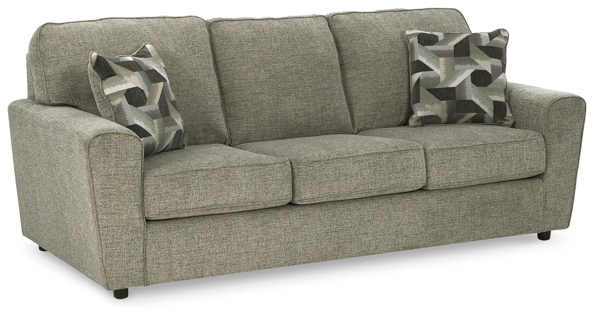 Cascilla Pewter Chenille Sofa - Image 2