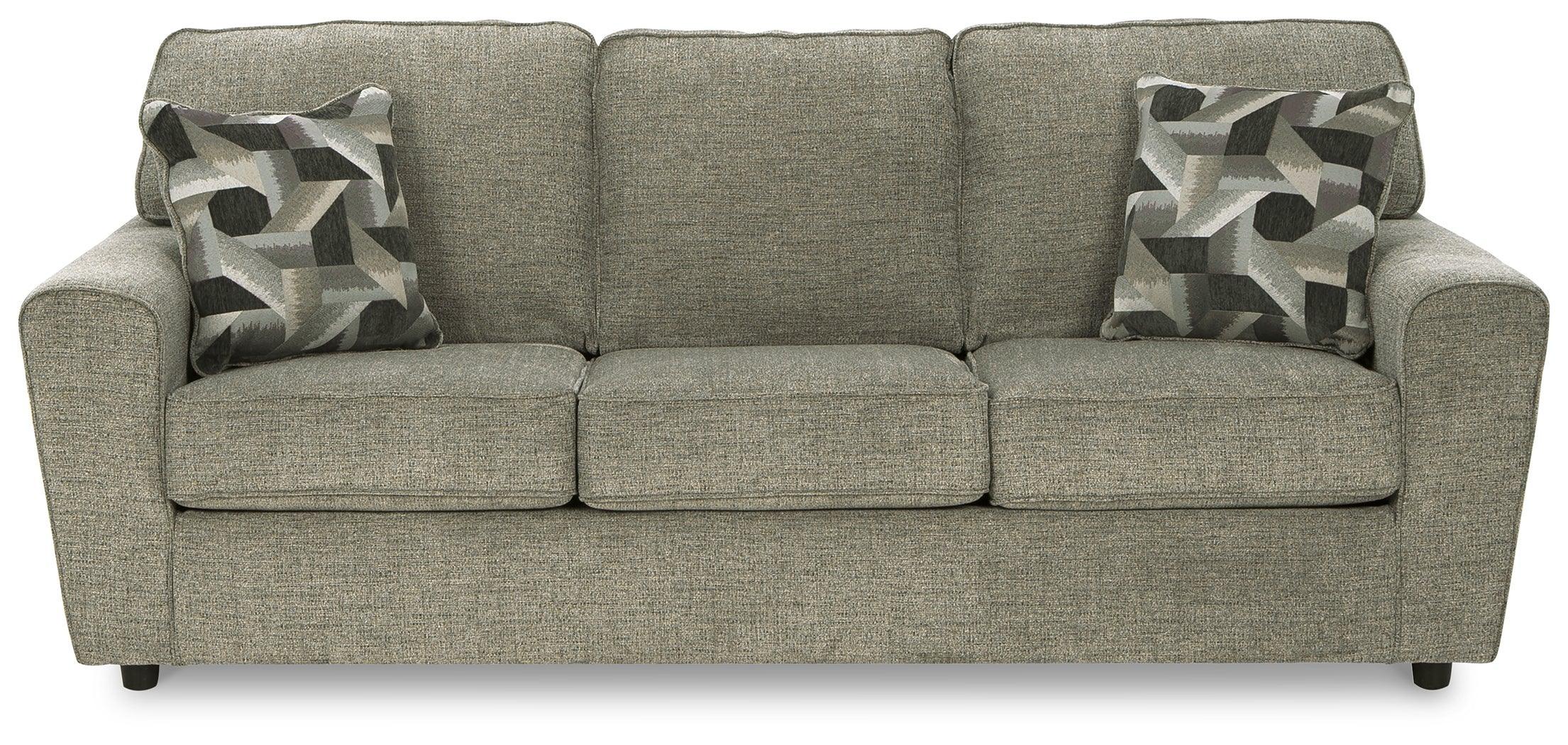 Cascilla Pewter Chenille Sofa - Image 3