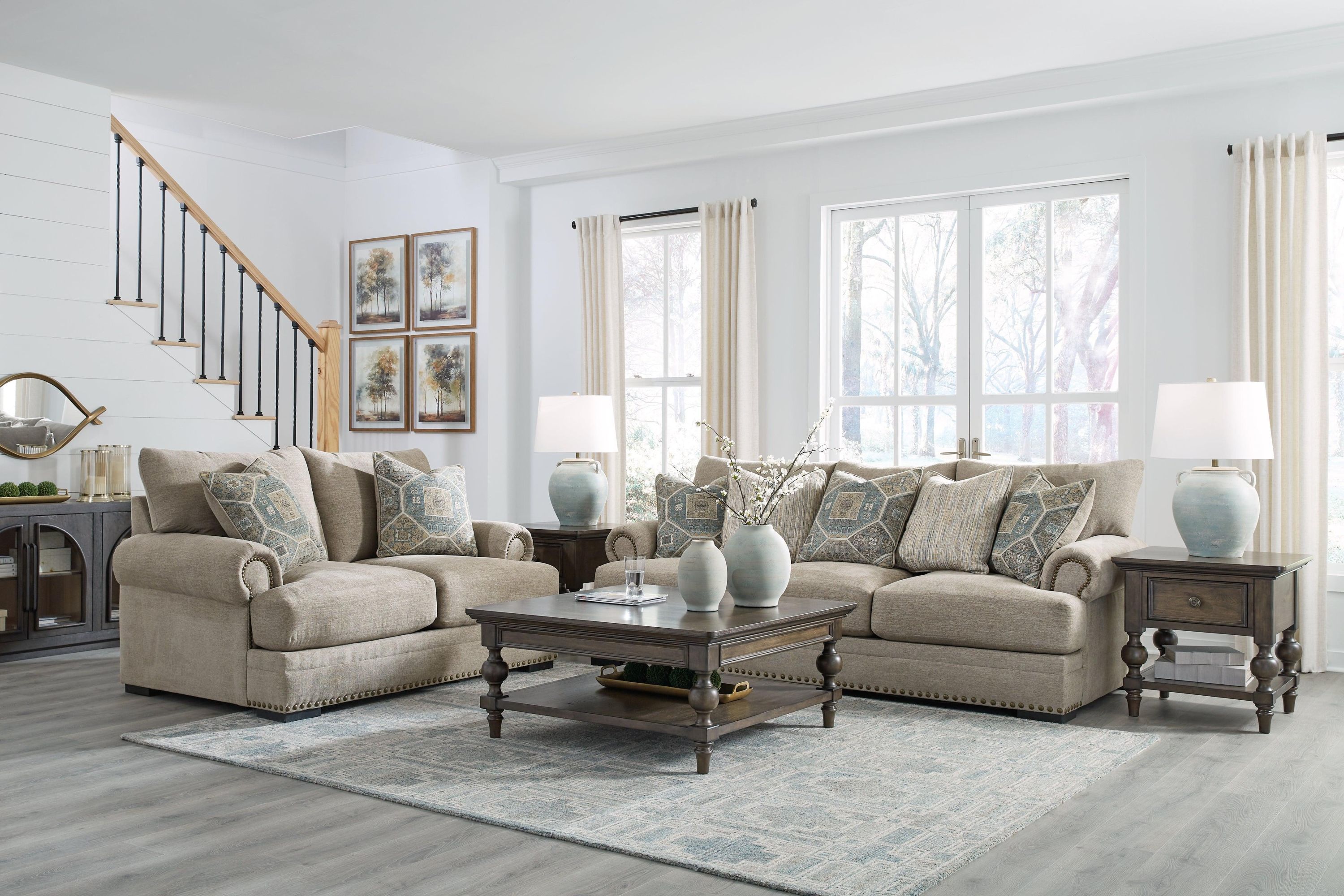 Galemore Quarry Sofa and Loveseat - Image 3