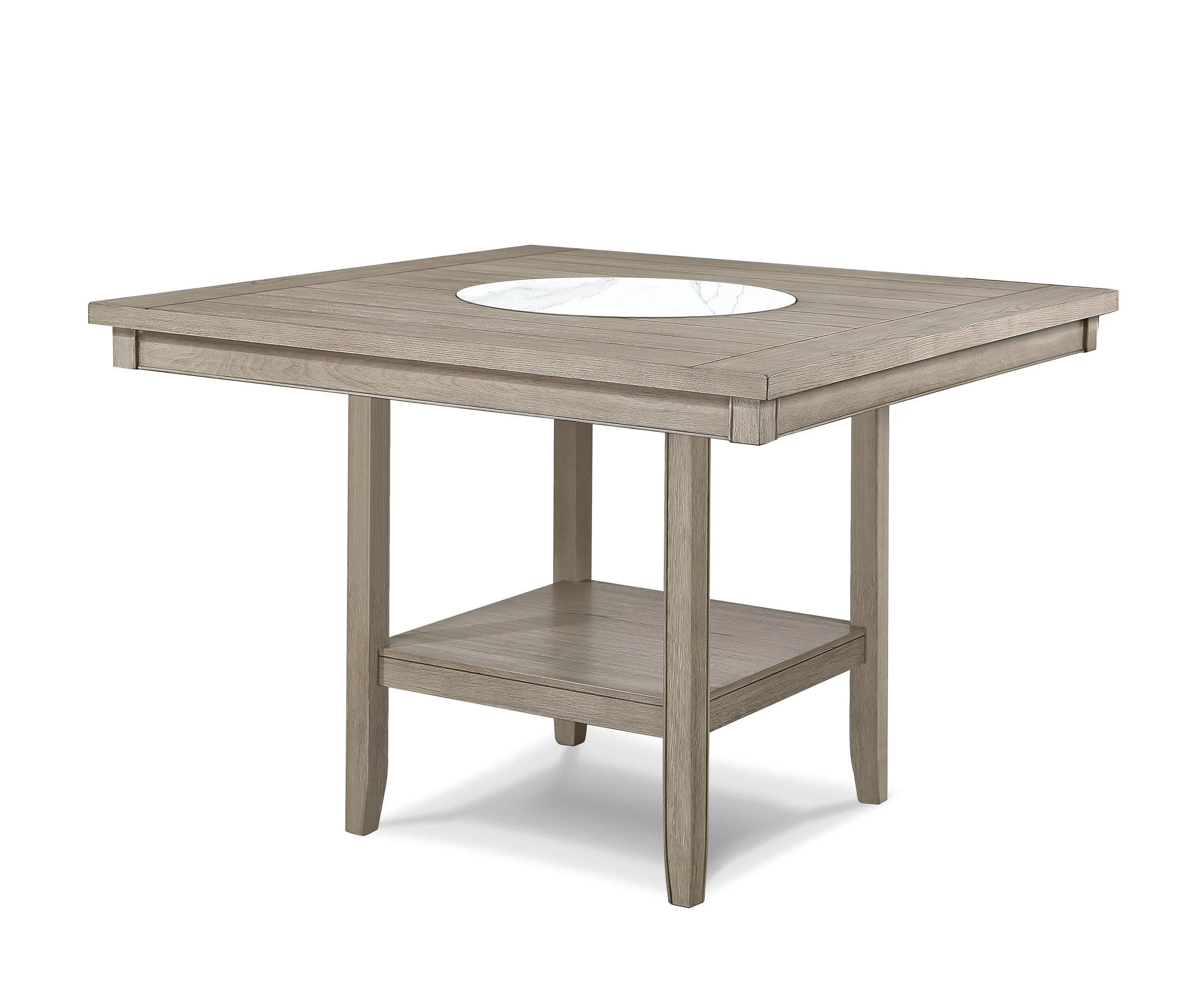 Fulton Gray Marble Top Counter Height Set - Image 3
