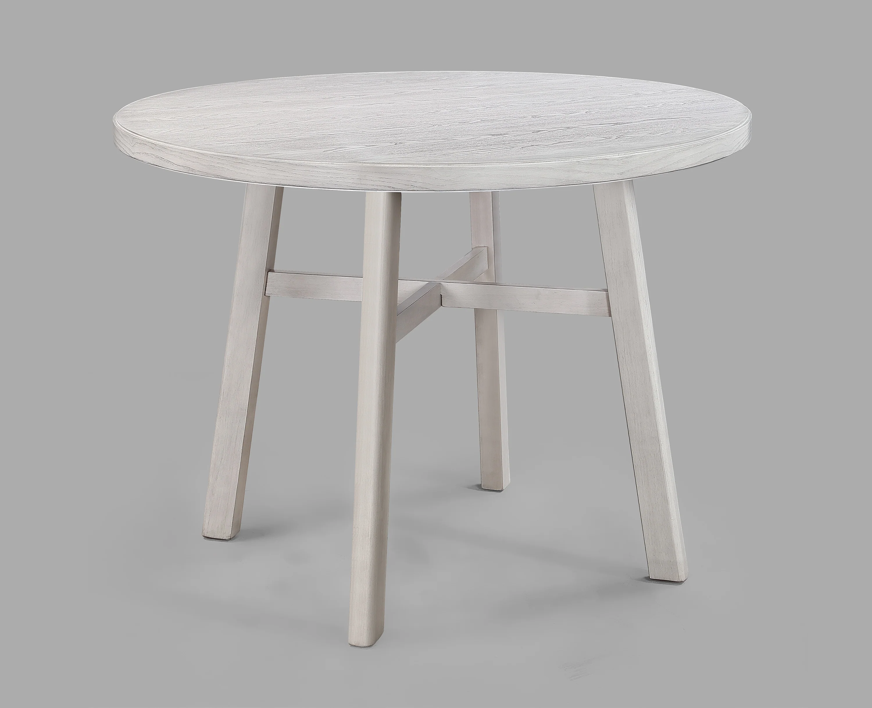 Blanche White Upholstered Round Counter Height Set - Image 2
