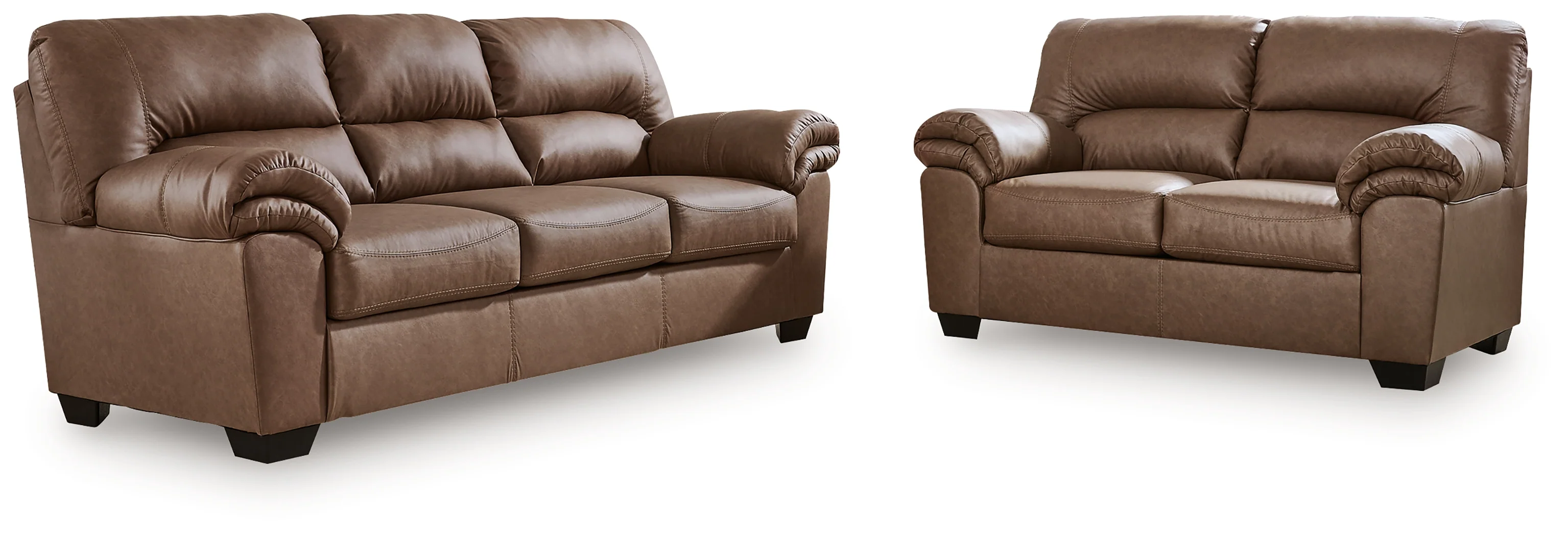 WillowBend Caramel Sofa and Loveseat - Image 2