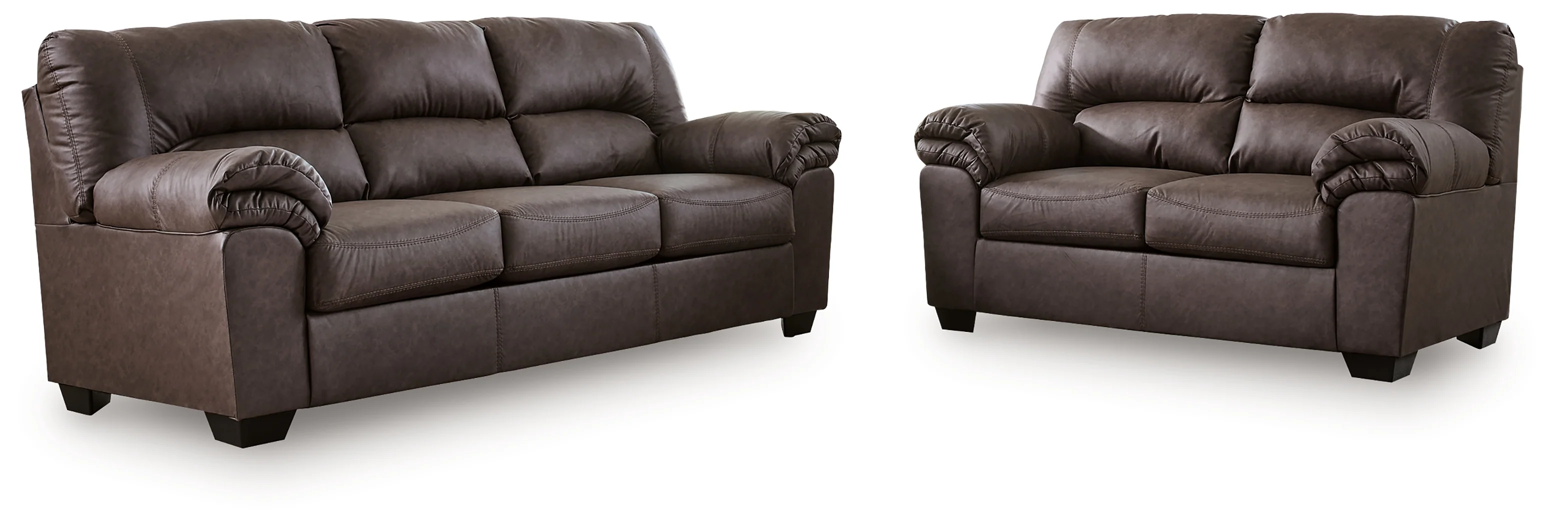 WillowBend Umber Sofa and Loveseat - Image 2