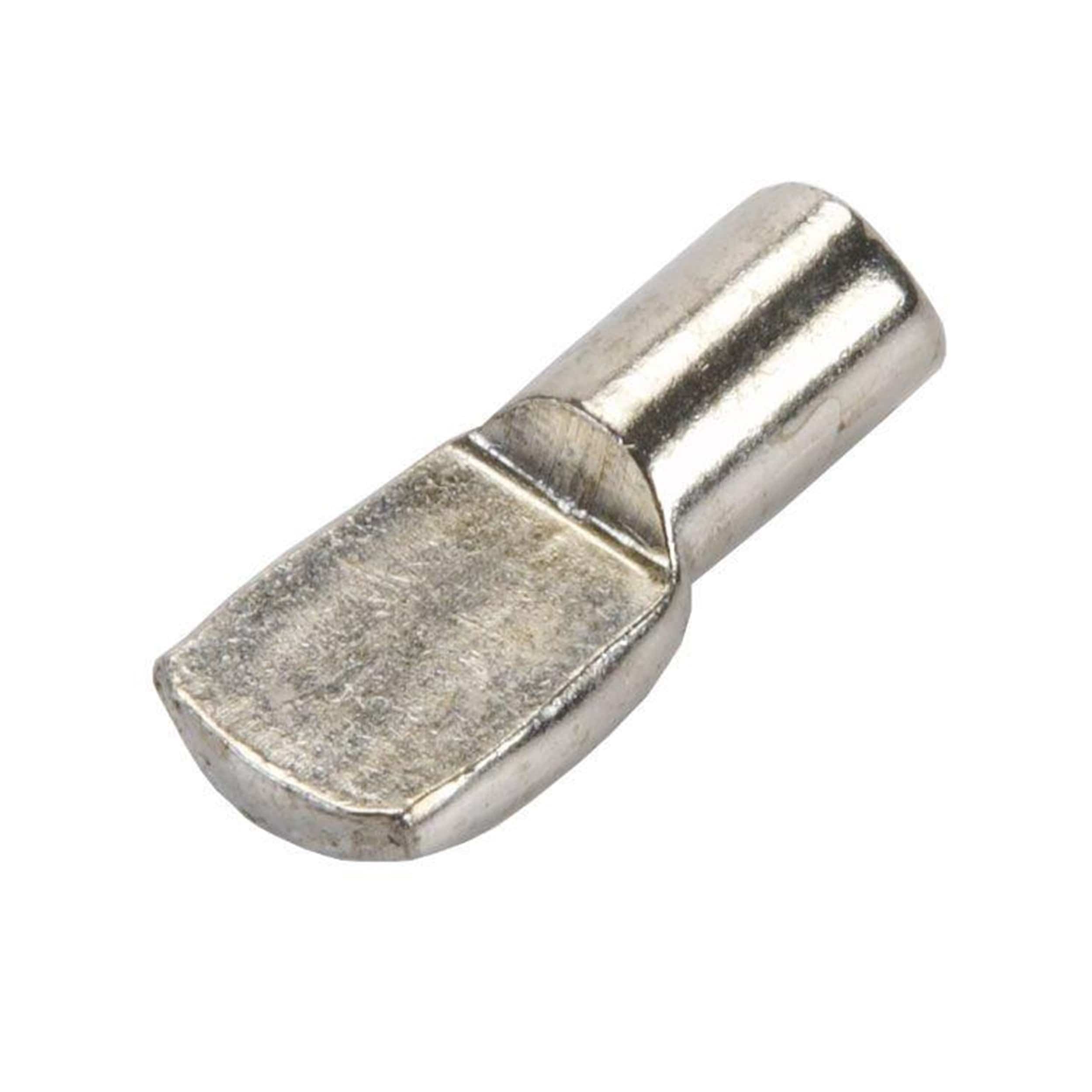 Flat Spoon Style Shelf Support – 1/4″ Pin – Nickel – 25 Pack
