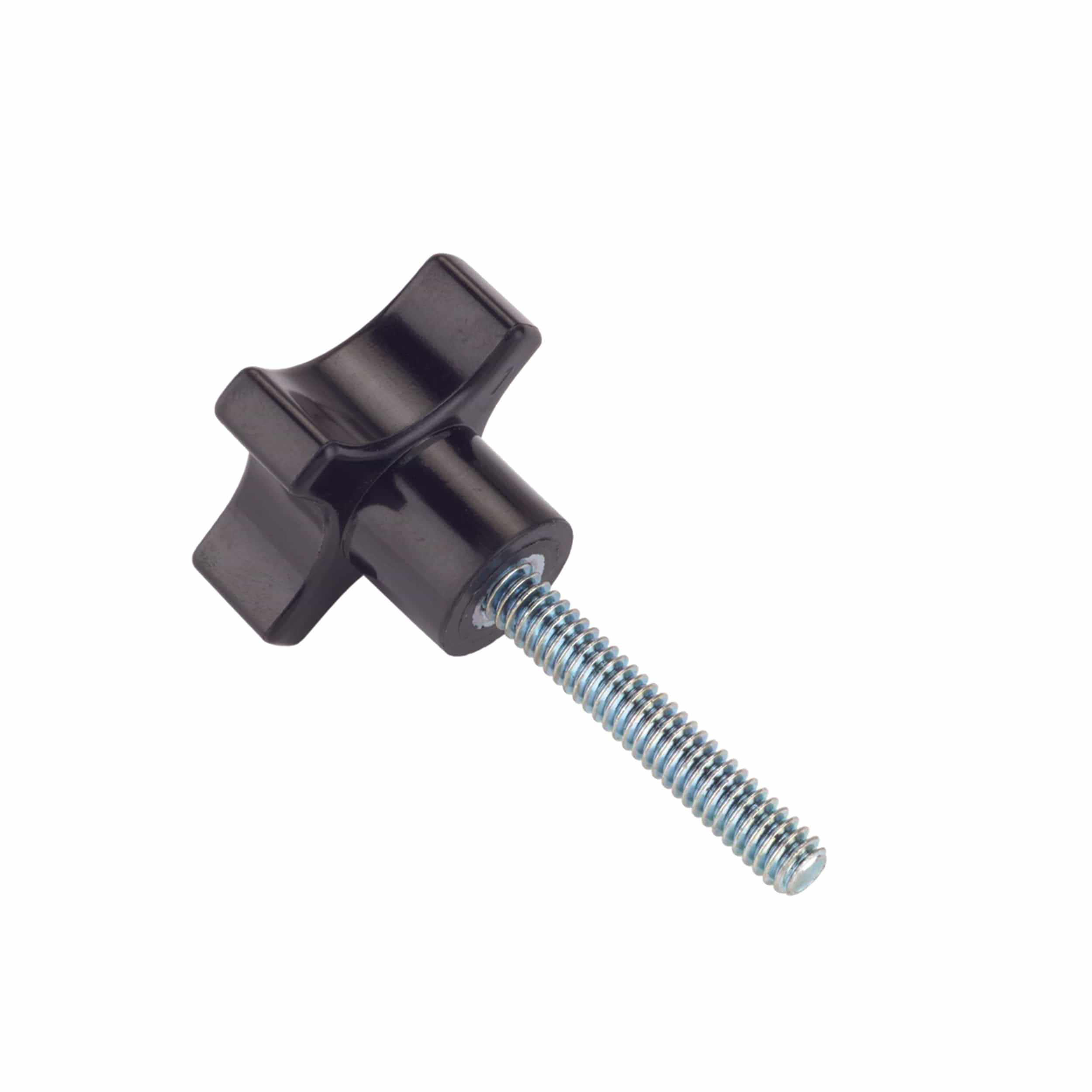 Knob, Four Arm with 1/4″-20 x 1-1/2″ Stud