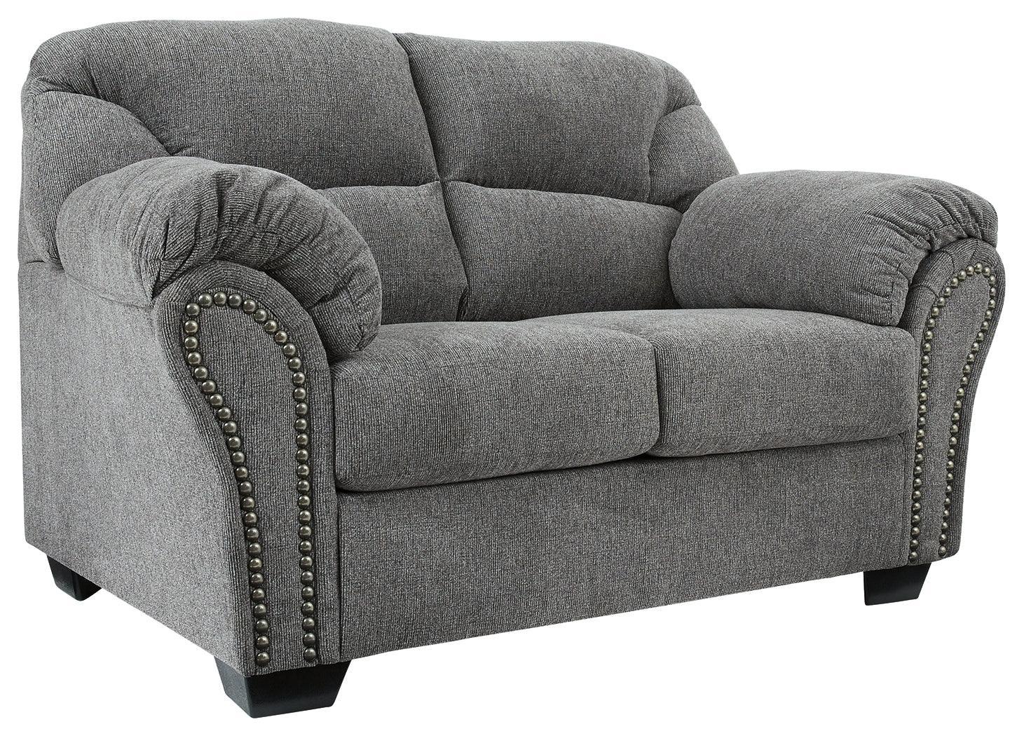 Allmaxx Pewter Chenille Loveseat - Image 2