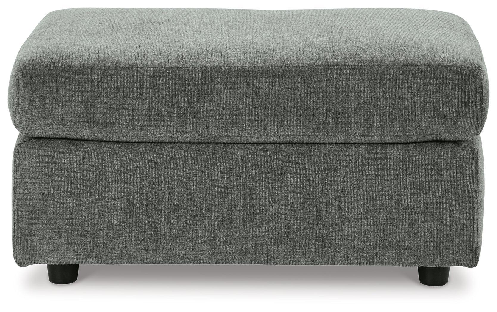 Stairatt Gravel Chenille Ottoman - Image 3