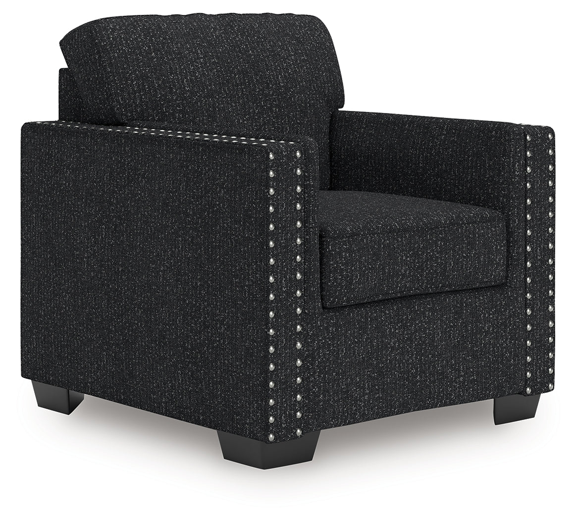 Jasmine Peaks Coal Chenille Chair - Image 2