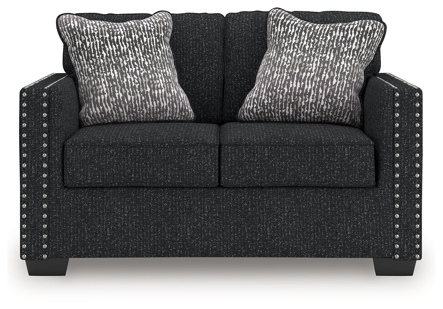 Jasmine Peaks Coal Chenille Loveseat - Image 3