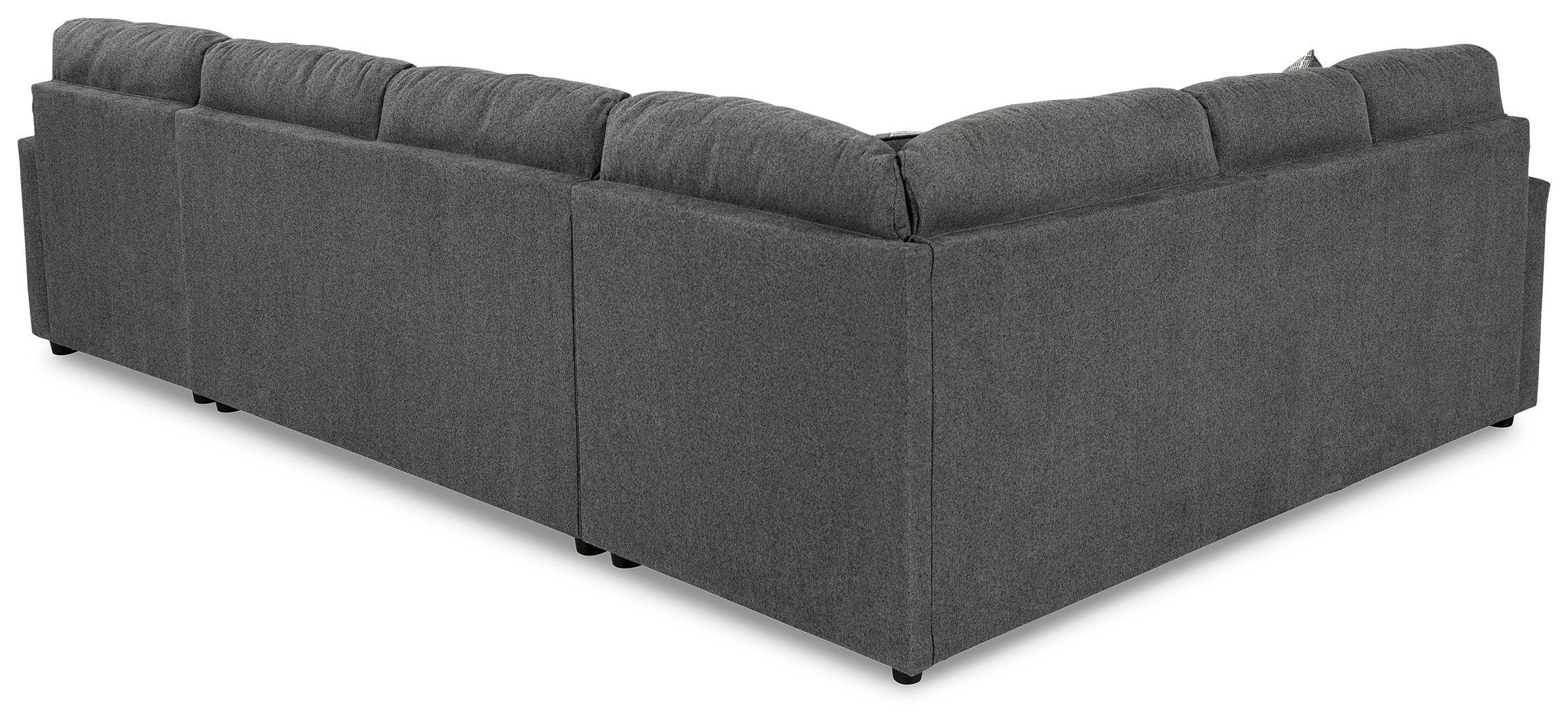 Edenfield Charcoal 3-Piece Sectional With Chaise - Image 3