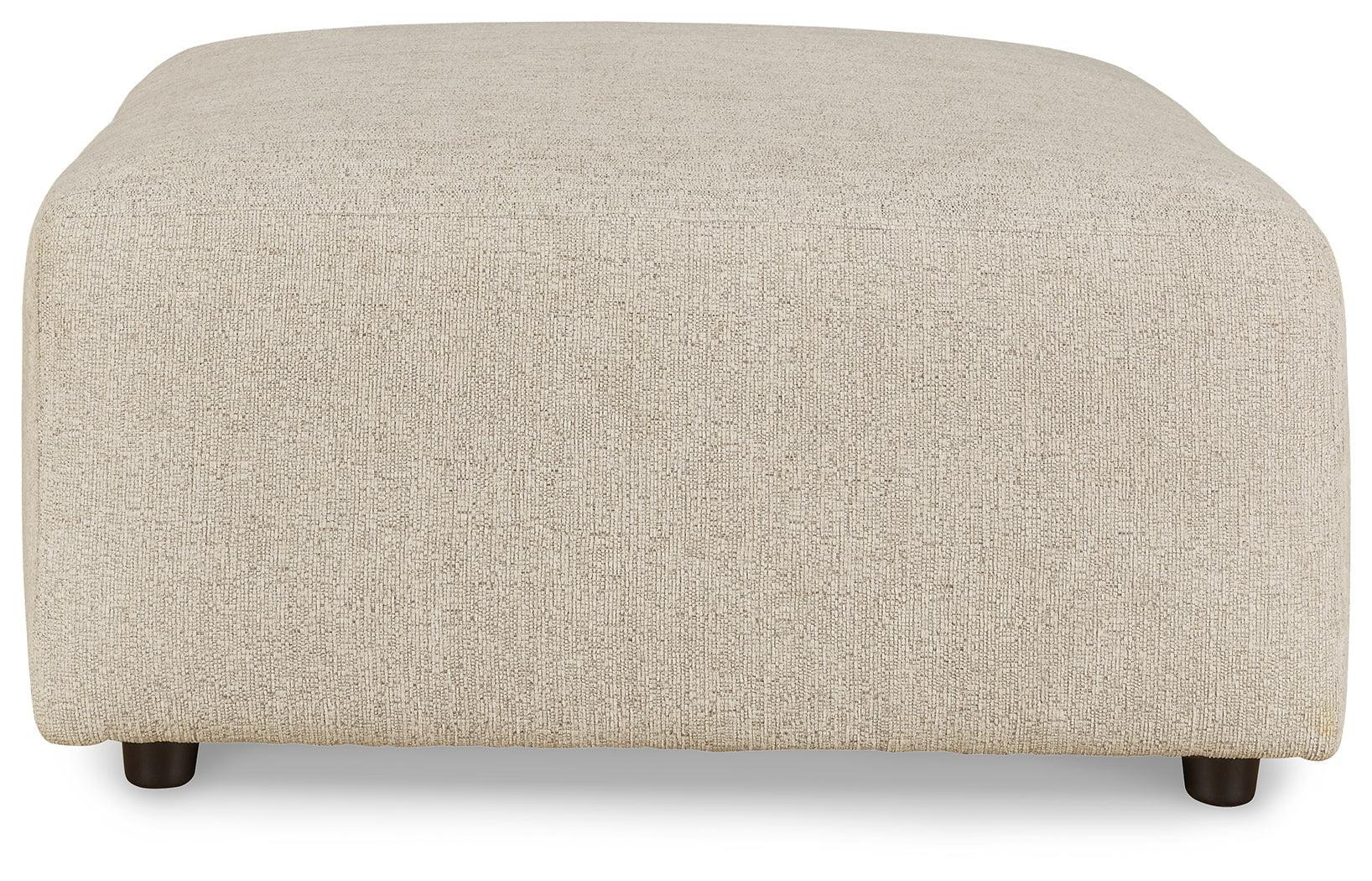 Edenfield Linen Chenille Oversized Accent Ottoman - Image 3