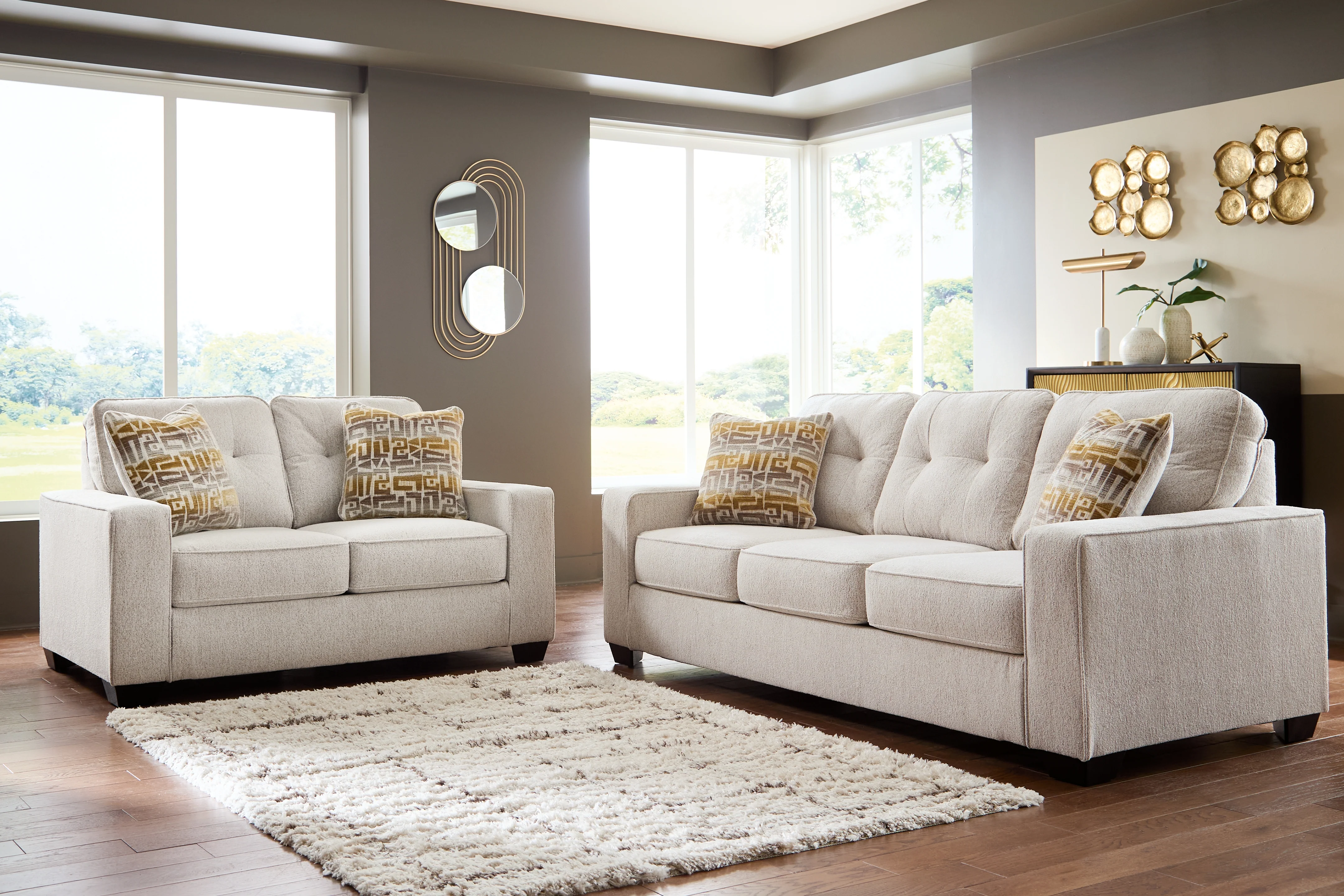 Larimer Stone Sofa and Loveseat - Image 2