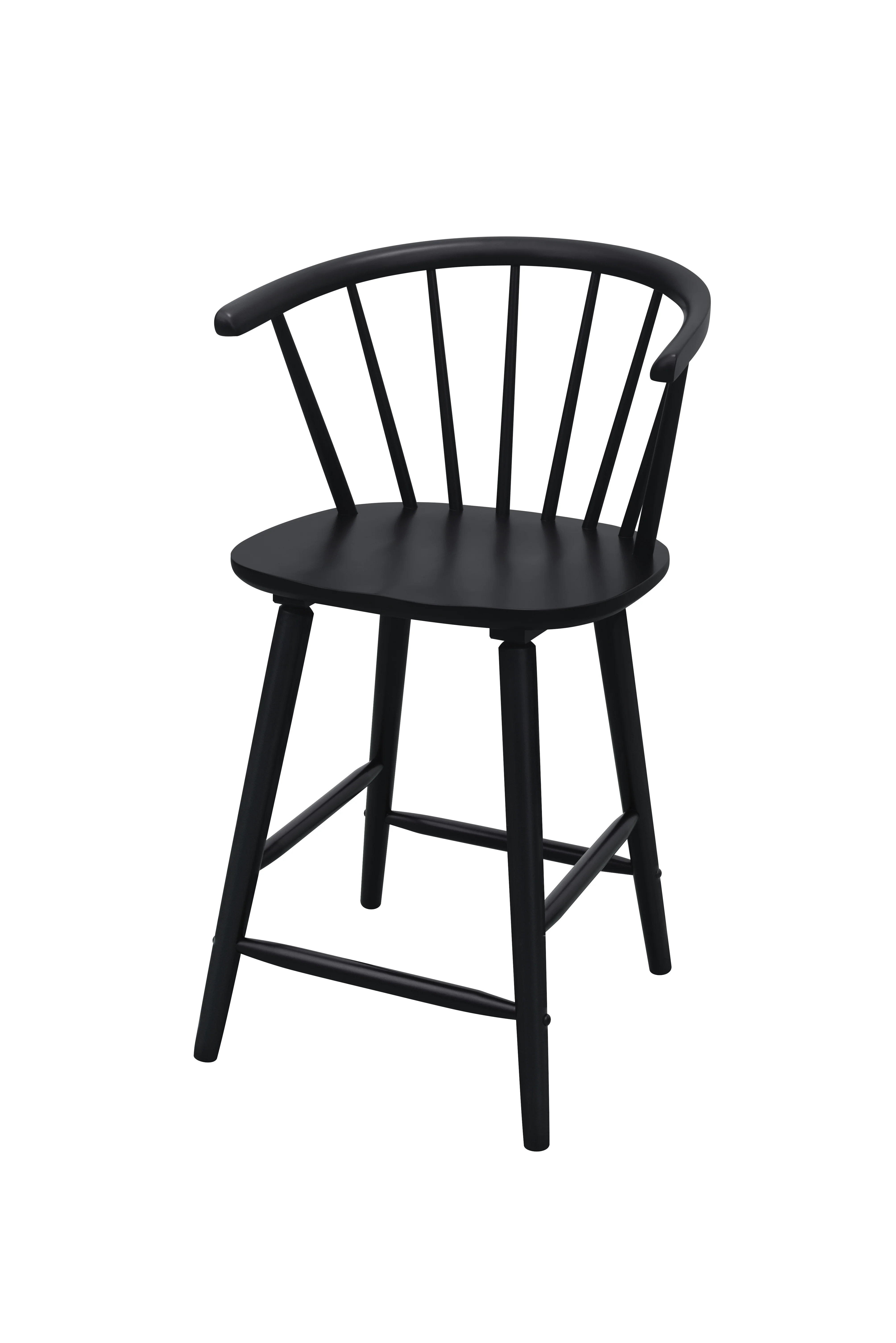 Janna Black Counter Height Barstool - Image 2