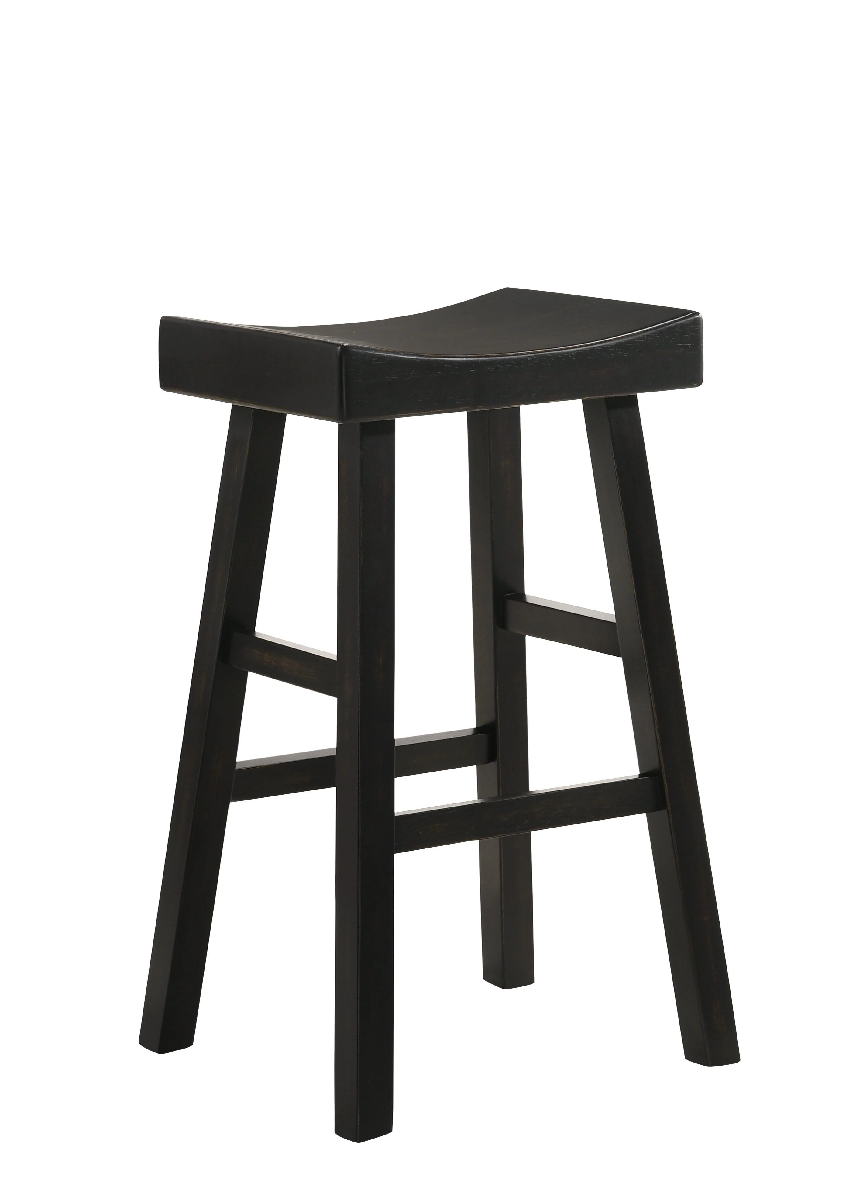 Aruba Saddle Black Oak Bar Stool - Image 2