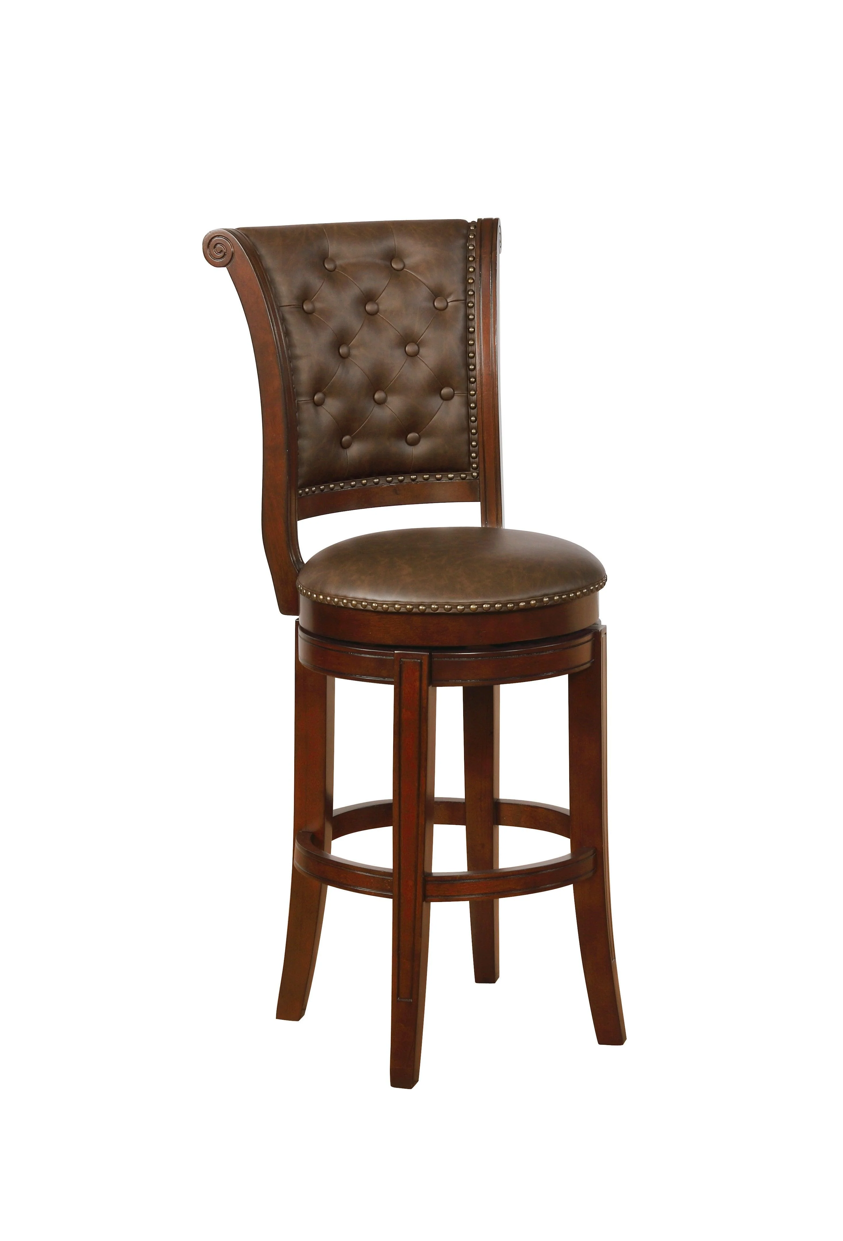 Granville Brown Faux Leather Bar Stool - Image 2