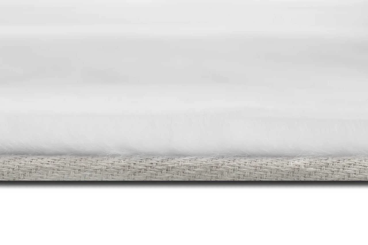 Rabbit Pure White Art Silk Shine Rug - Image 3