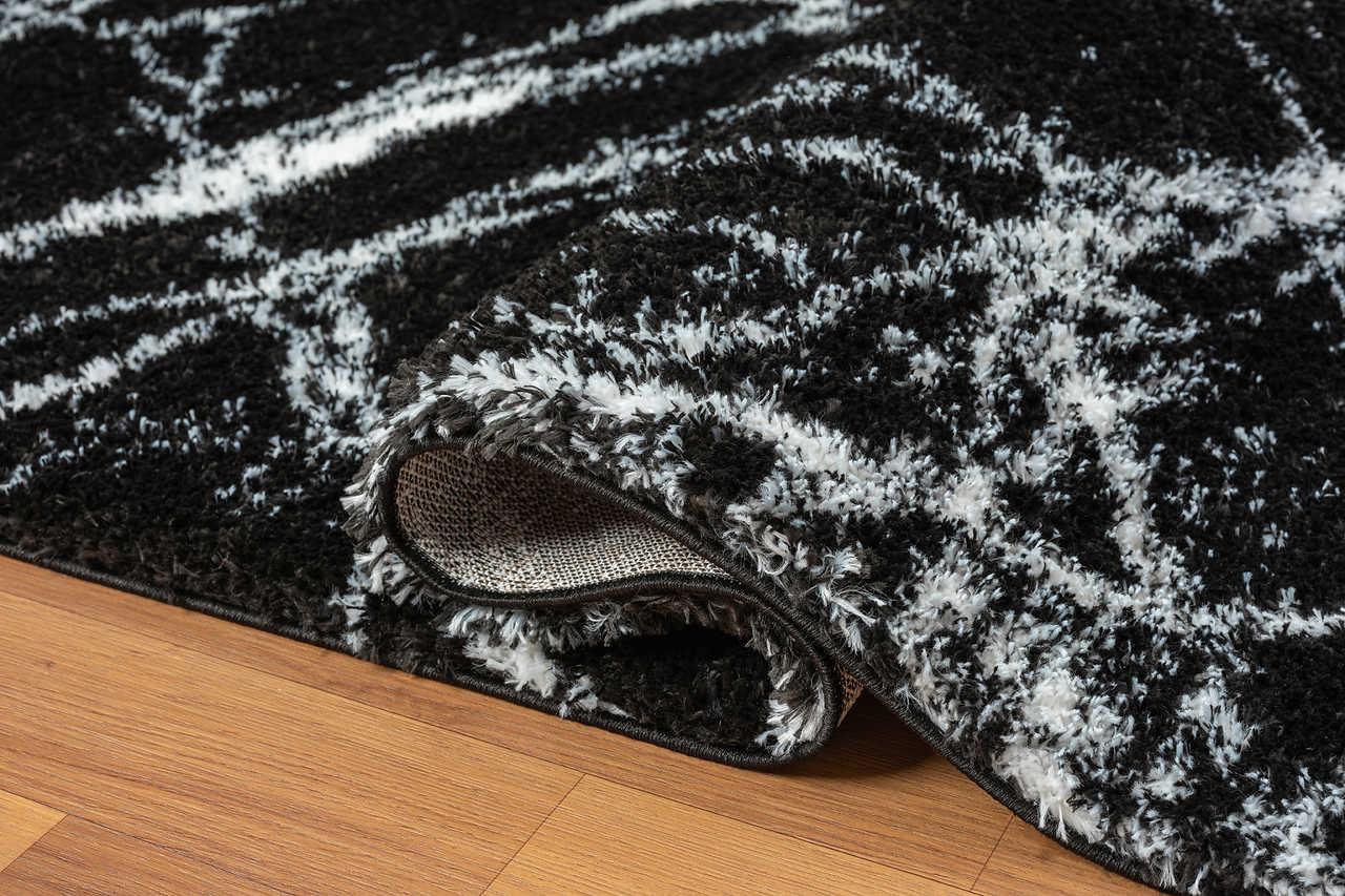 Comfy Shag Black Area Rug - Image 2