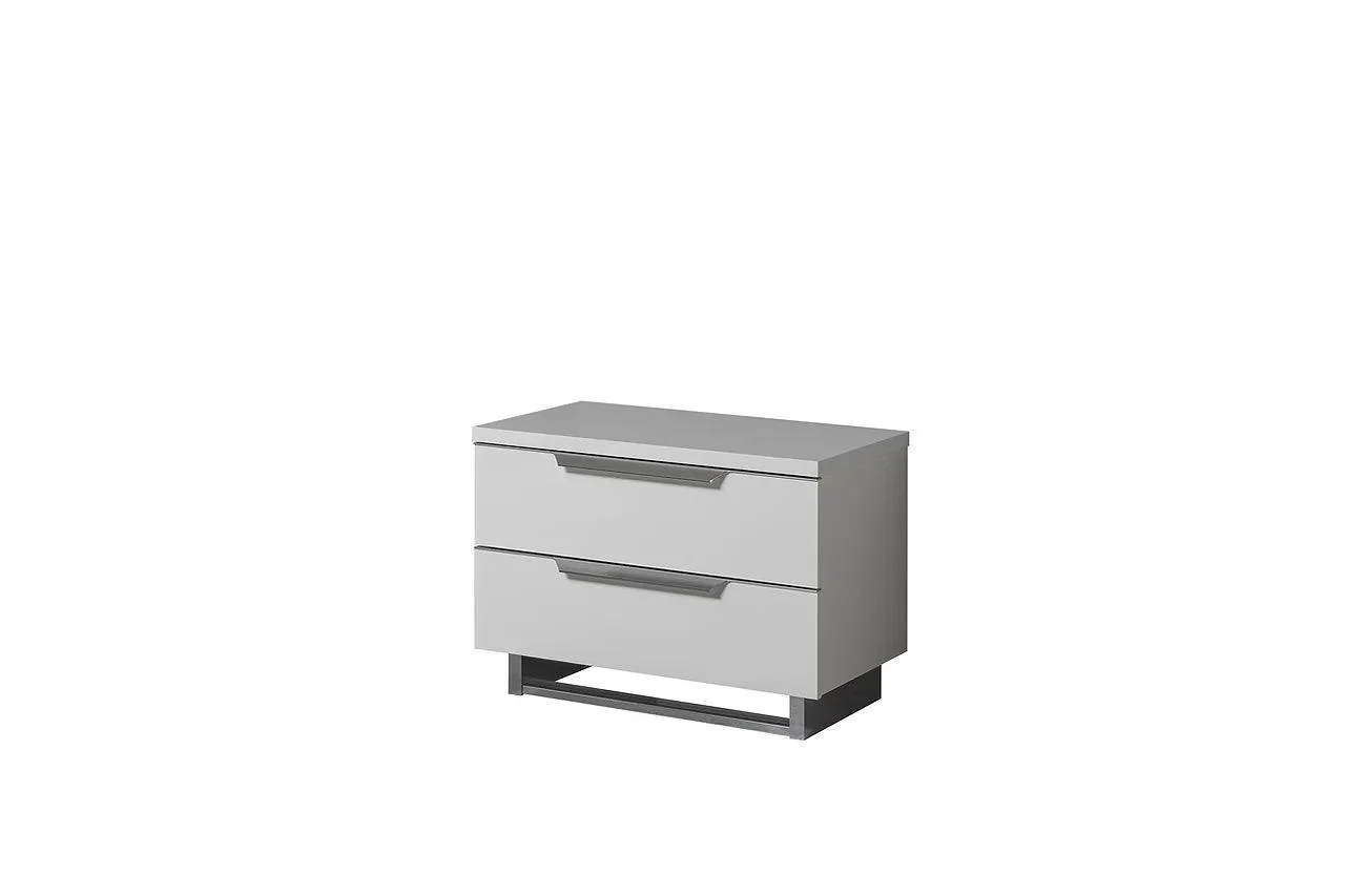 Kimera White 2-Drawers Nightstand - Image 1