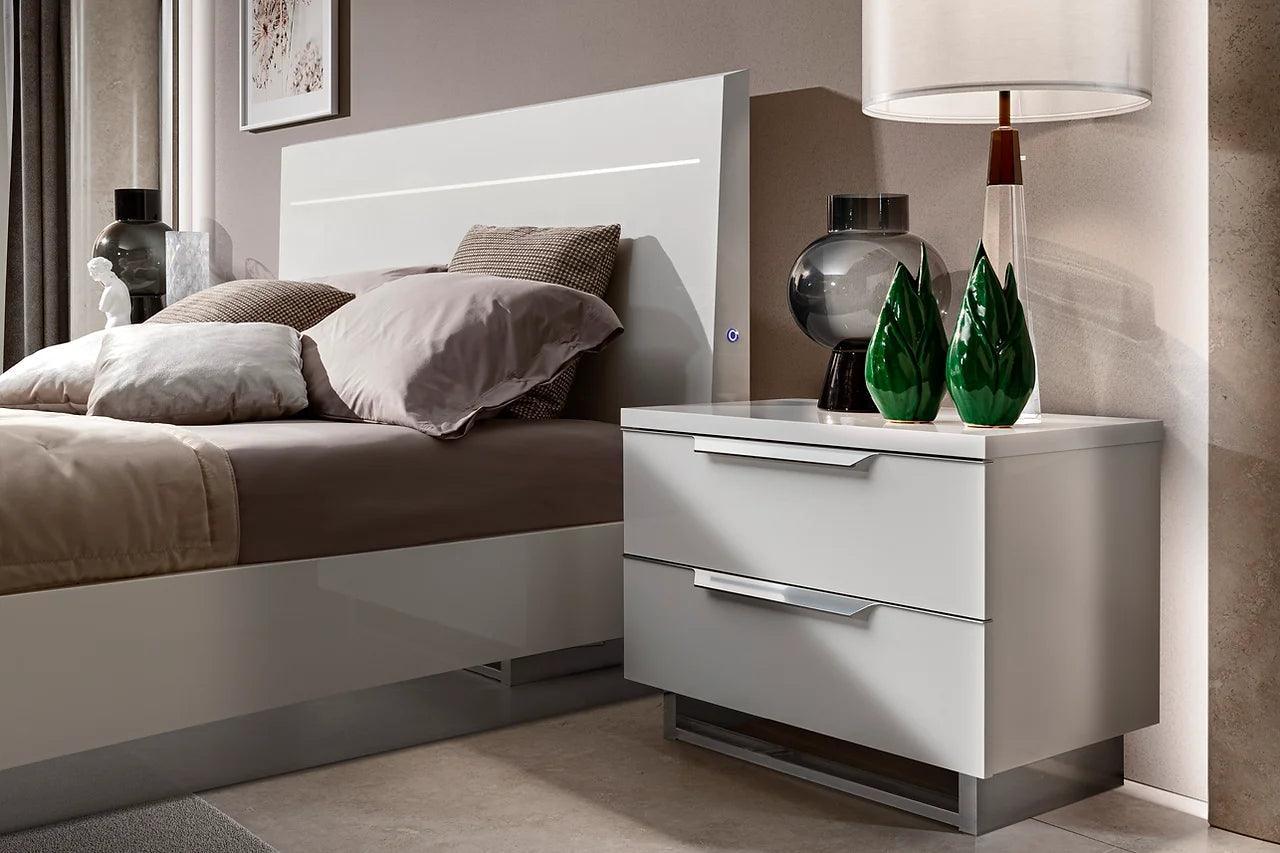 Kimera White LED Bedroom Set - Image 3