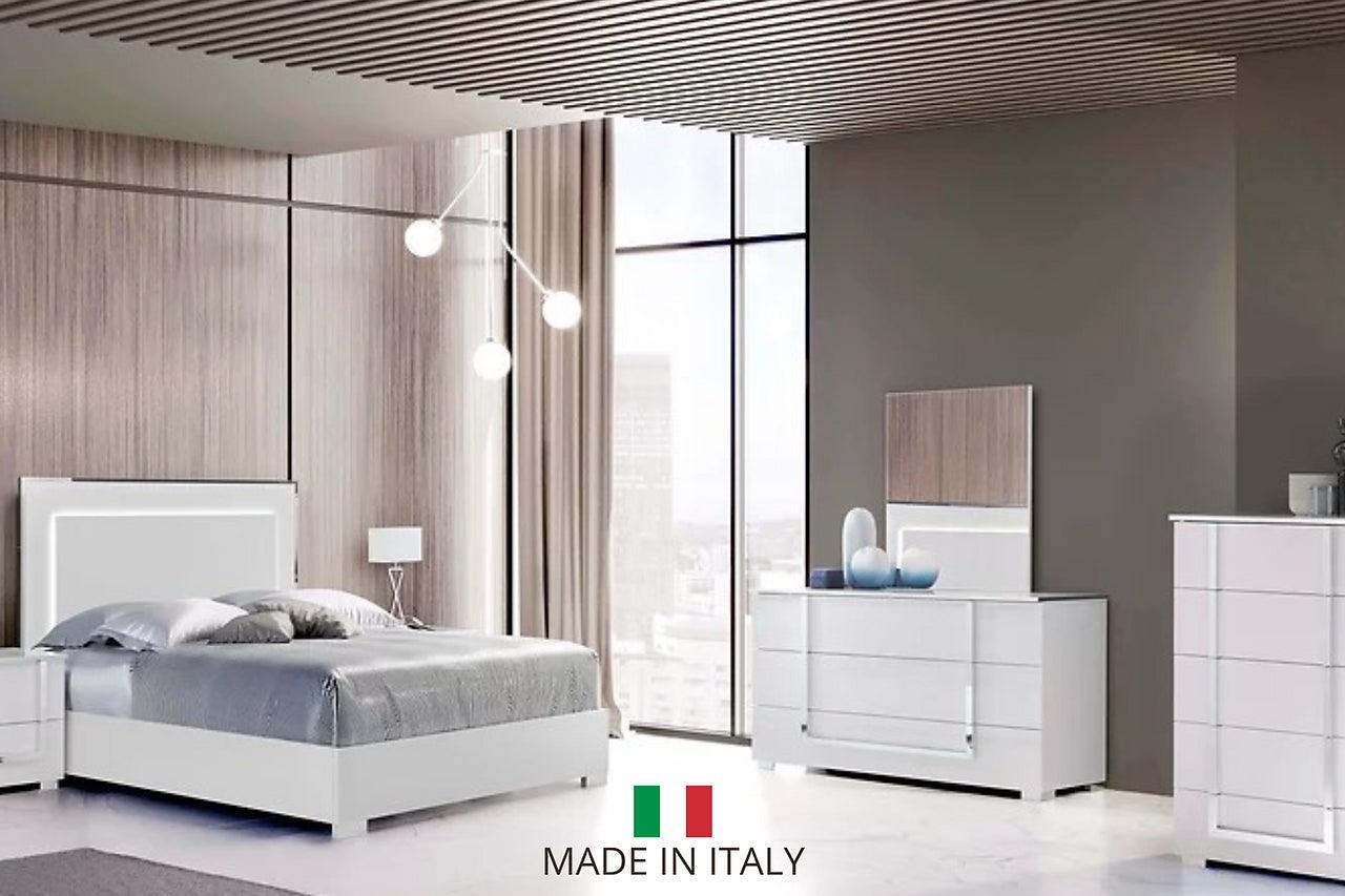 Antonella White LED Panel Bedroom Set - Image 1