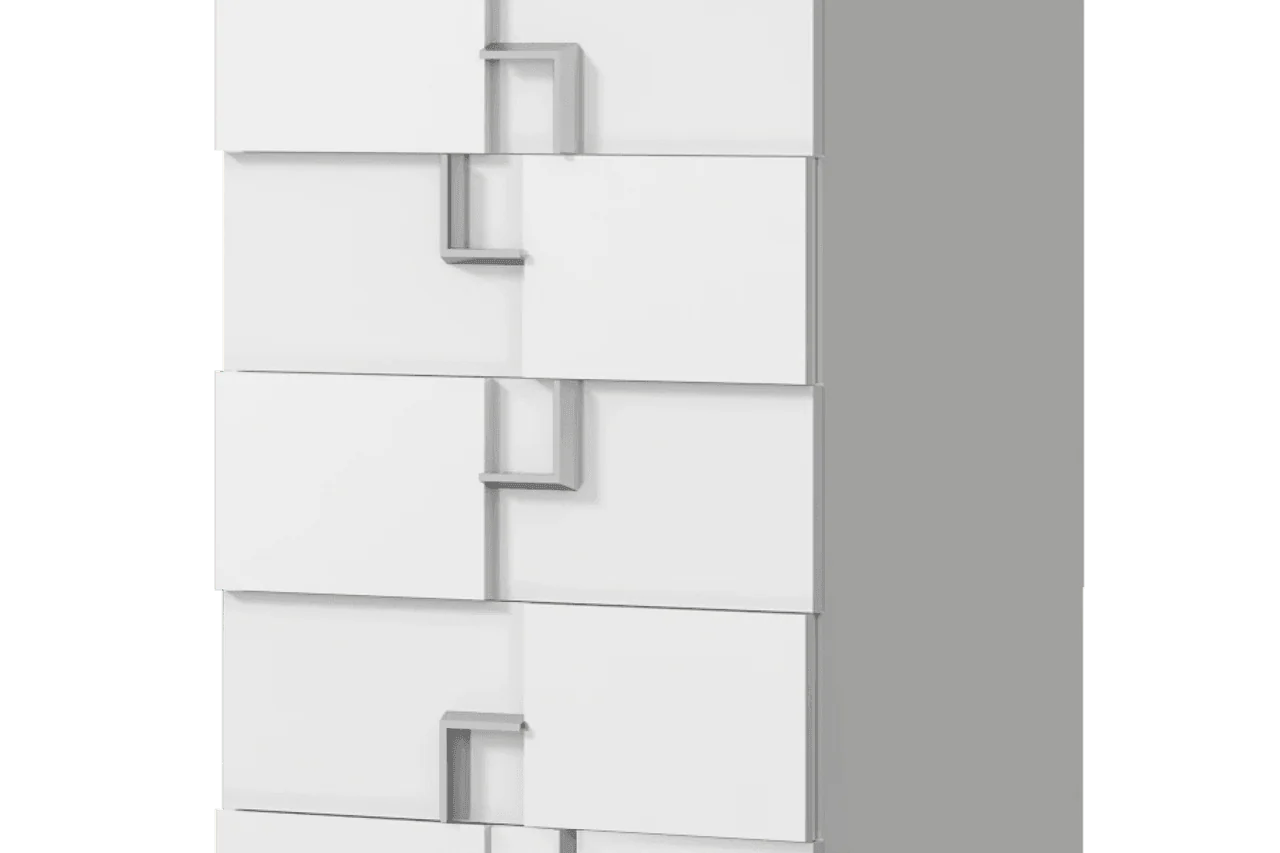 Infinity White 5-Drawers Chest - Image 1