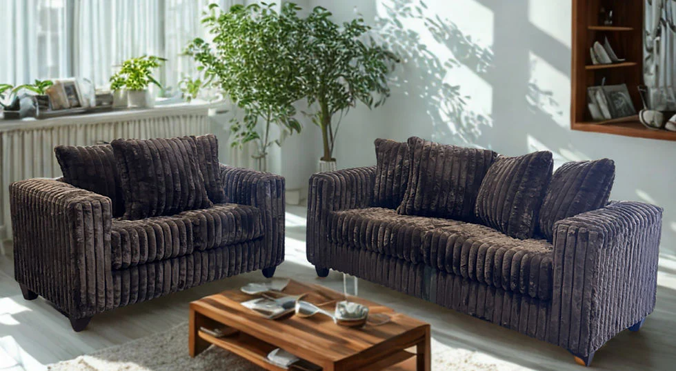 Gia Chocolate 2-Piece Living Room Set - Image 1