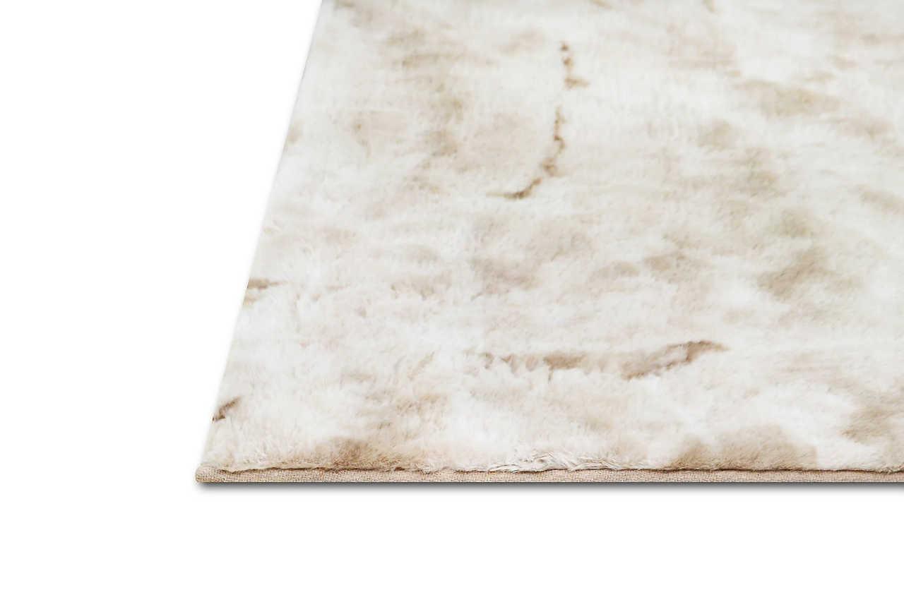 Rabbit -Td-beige Art Silk Shine Rug - Image 3