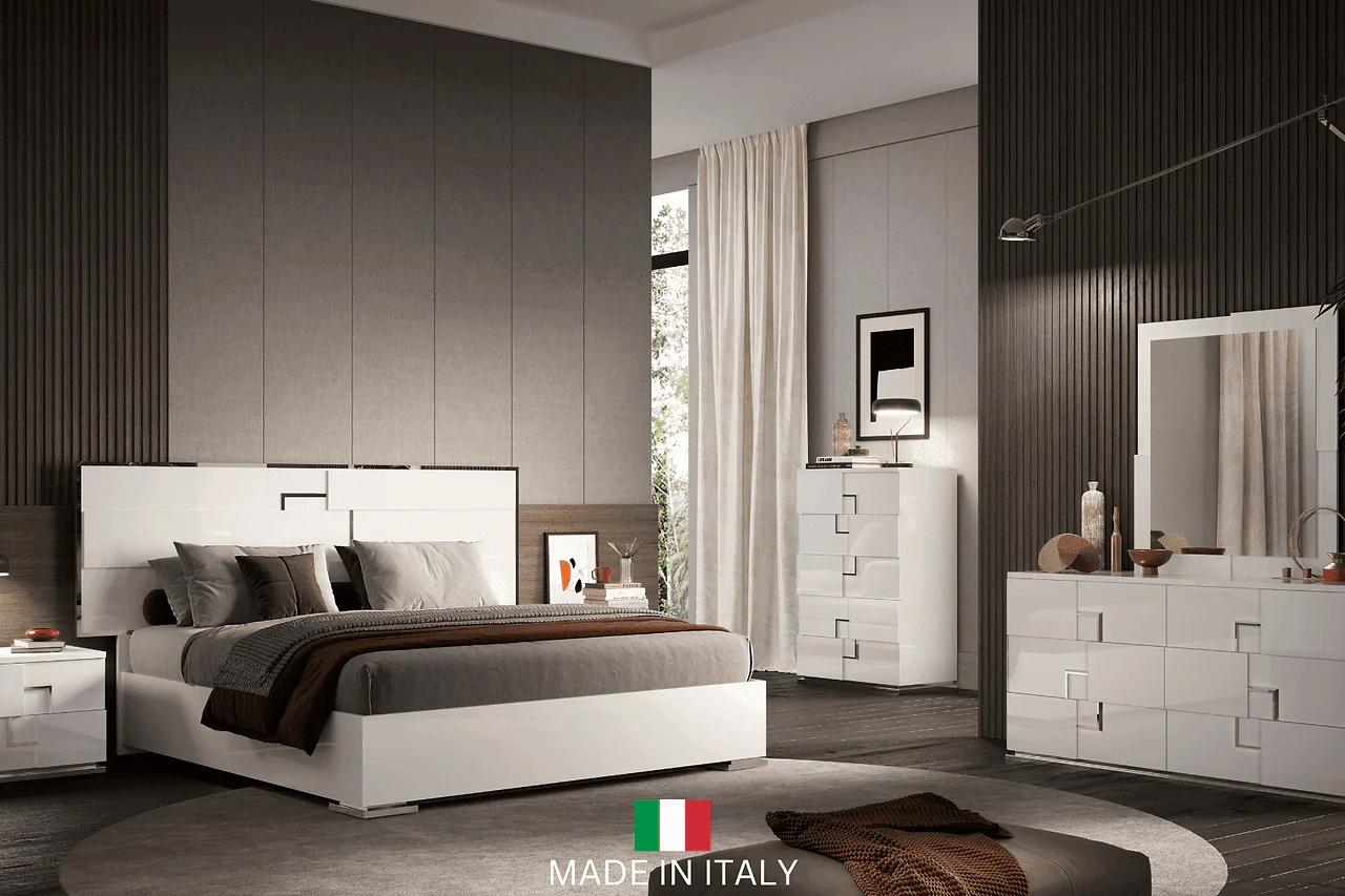 Infinity White Queen Bed - Image 2