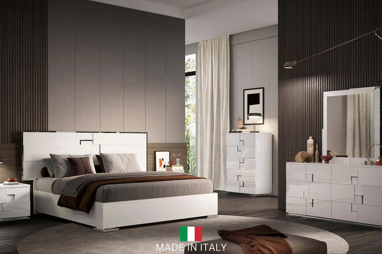 Infinity White Panel Bedroom Set - Image 1