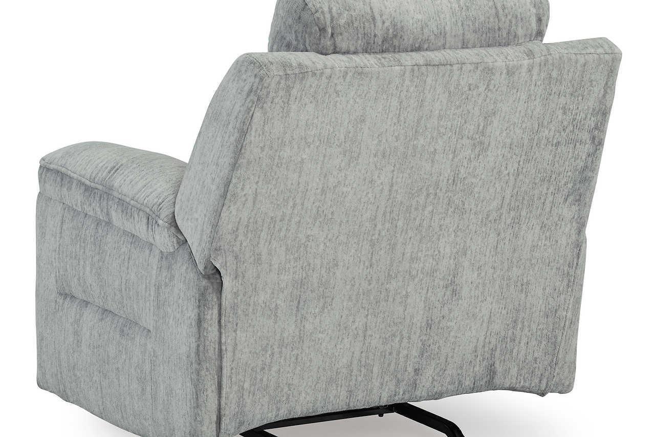 Buntington Light Gray Rocker Recliner - Image 3