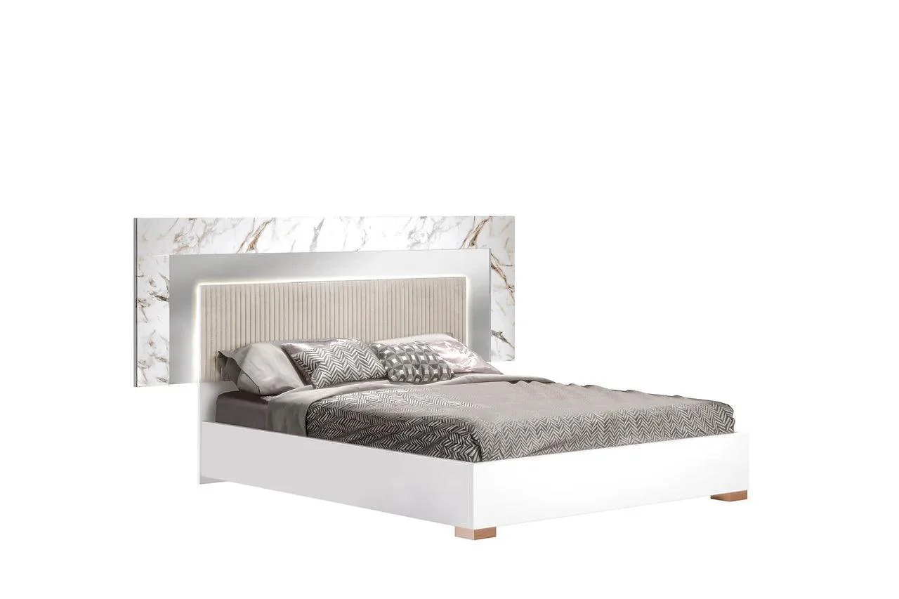 Cruz White Gray Nightstand - Image 3