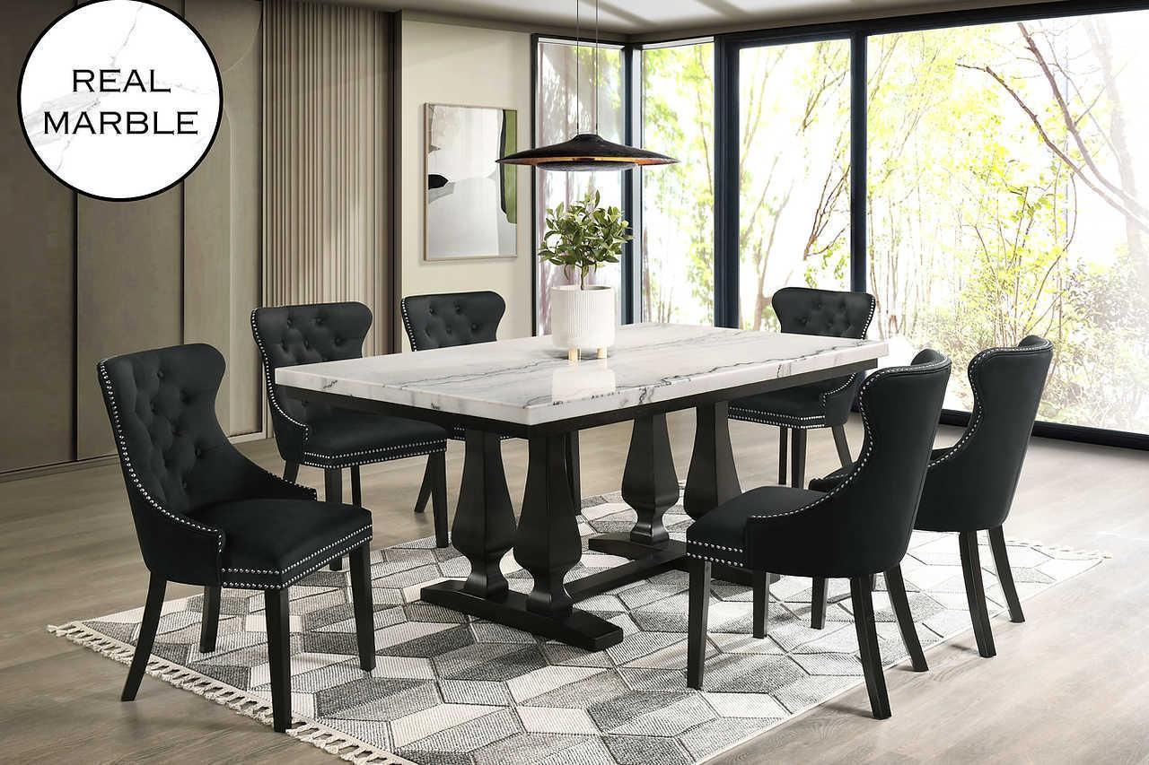 Paro Black Rectangular Dining Set - Image 2