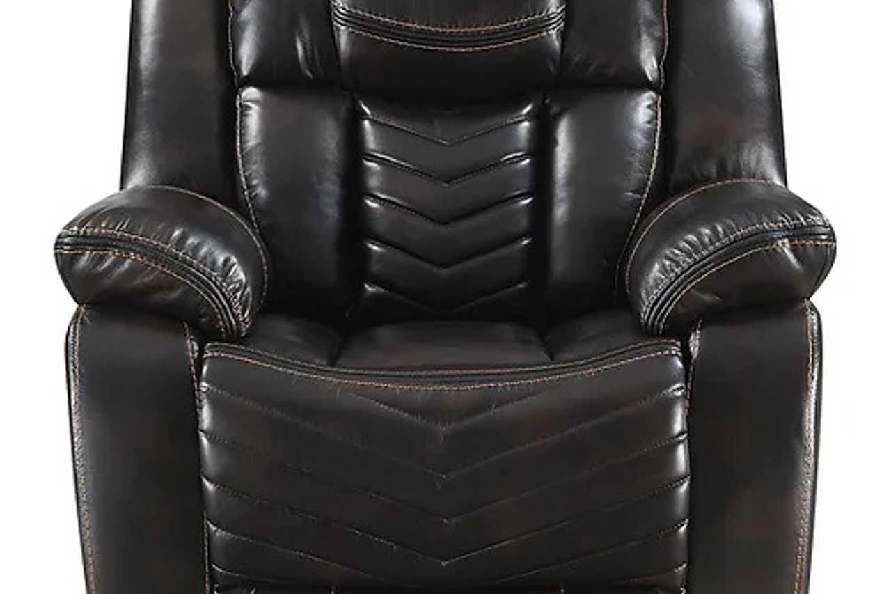 Lucky Charm Brown Power Reclining Set - Image 2