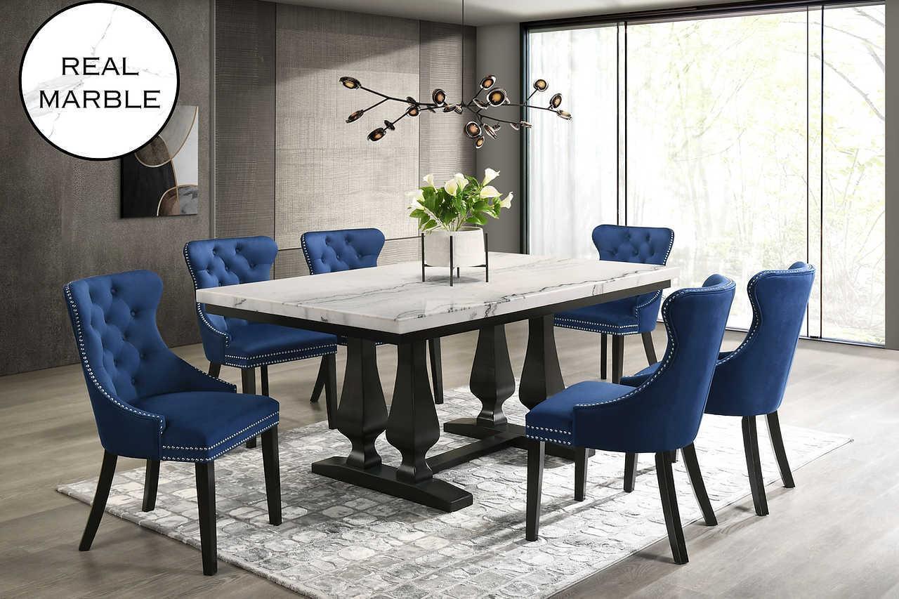 Paro Blue Rectangular Dining Set - Image 2