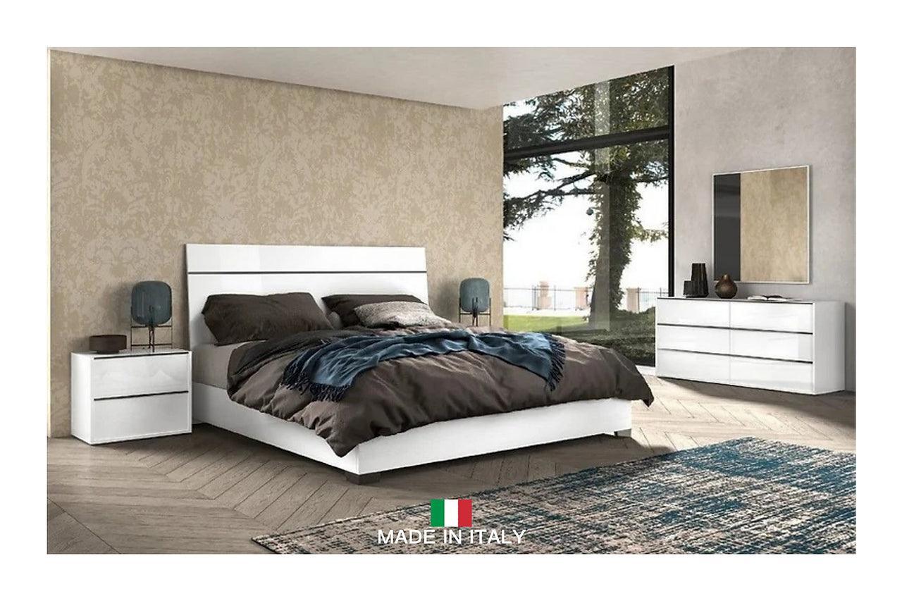Luna White Panel Bedroom Set - Image 1