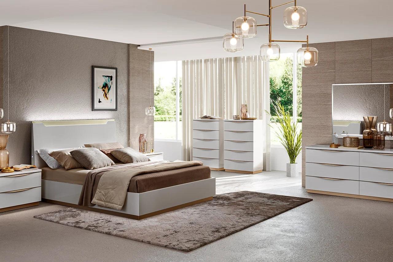 Kharma White LED Bedroom Set - Image 3