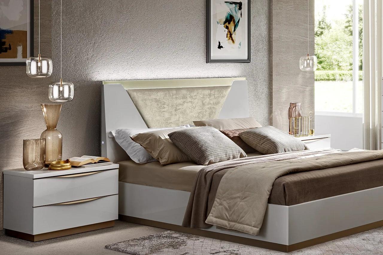 Kharma "Uph" White 2-Drawers Nightstand - Image 3