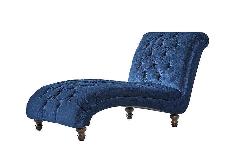 Lush Navy Chaise - Image 1