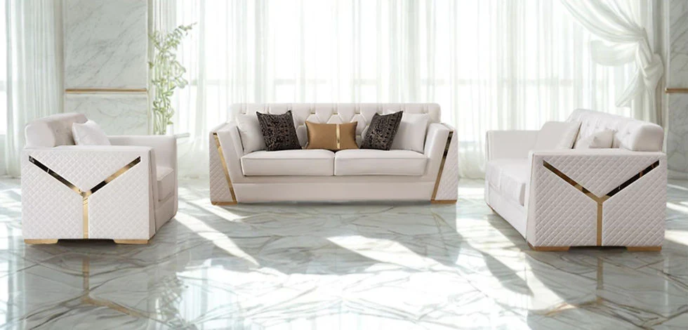 Hilena Off White Living Room Set - Image 1