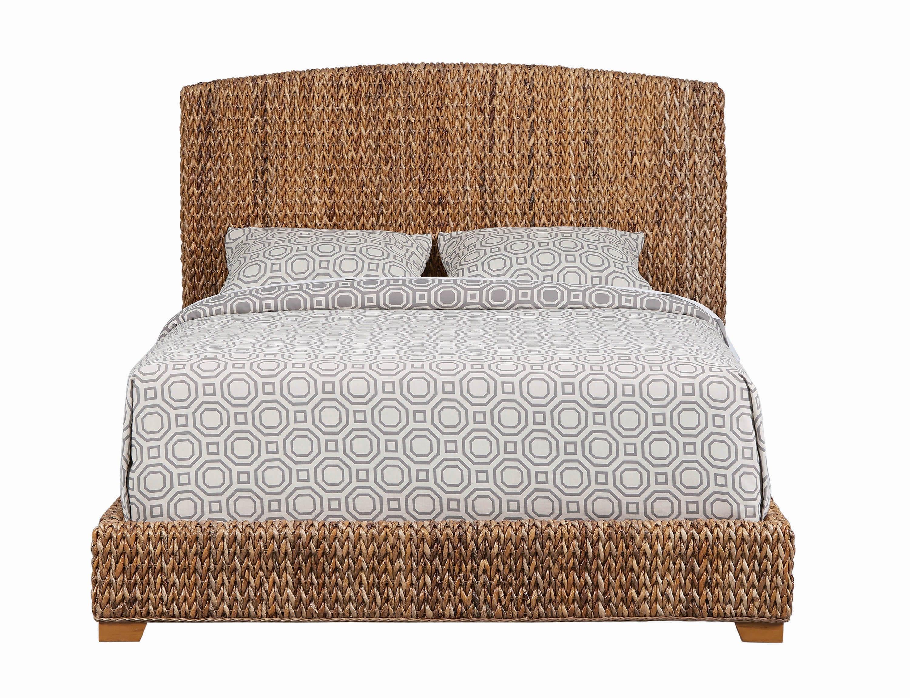 Laughton Queen Hand woven Banana Leaf Bed Amber - Image 3