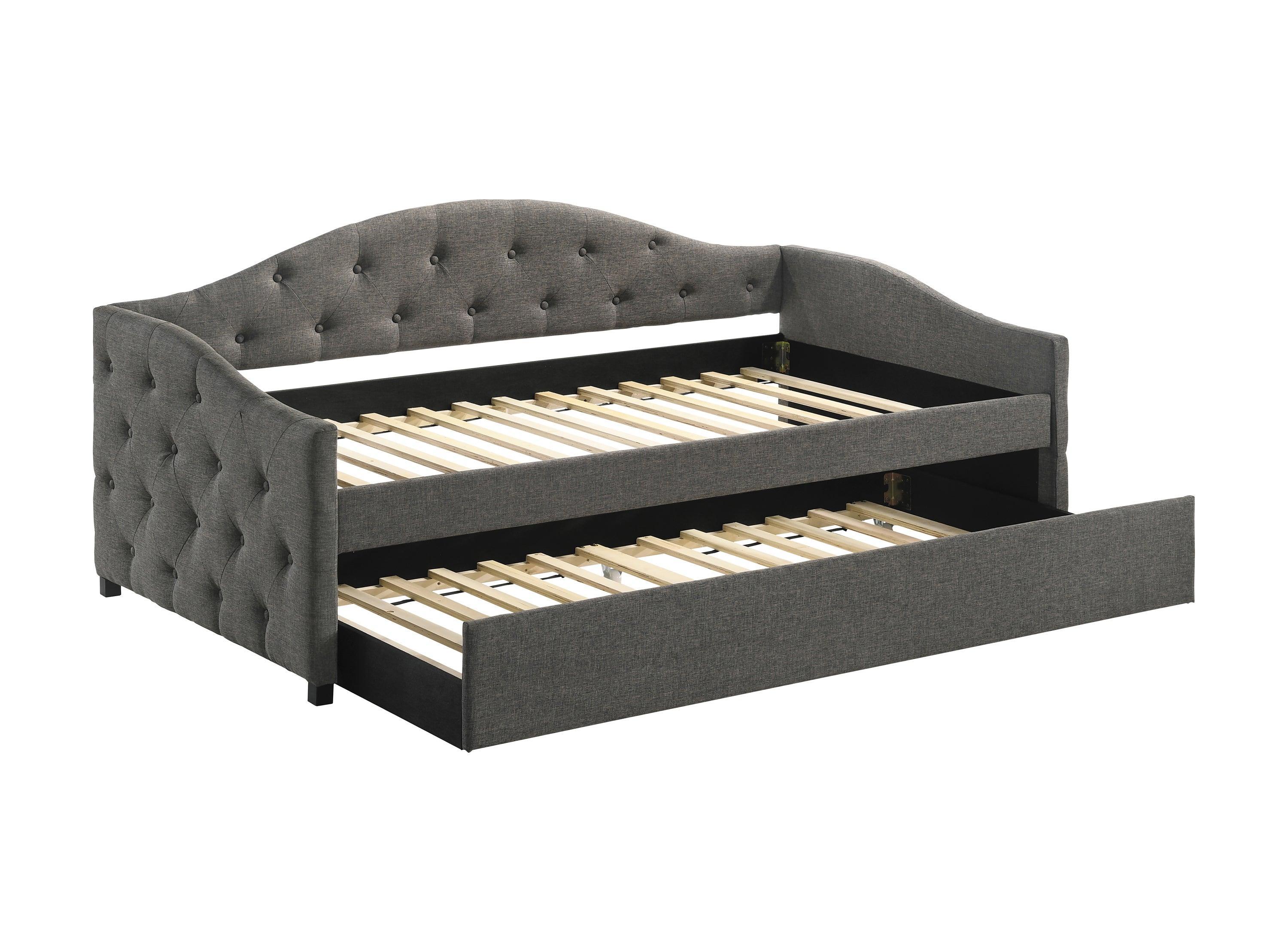 Sadie Upholstered Twin Daybed With Trundle - Image 3