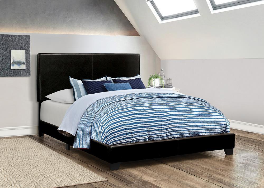 Dorian Upholstered King Bed Black - Image 2