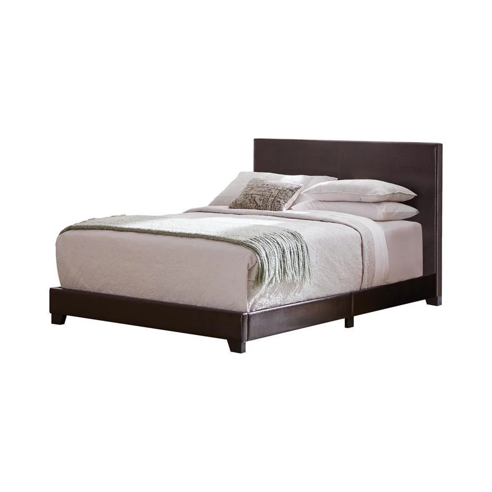 Dorian Upholstered Full Bed Brown - Image 1