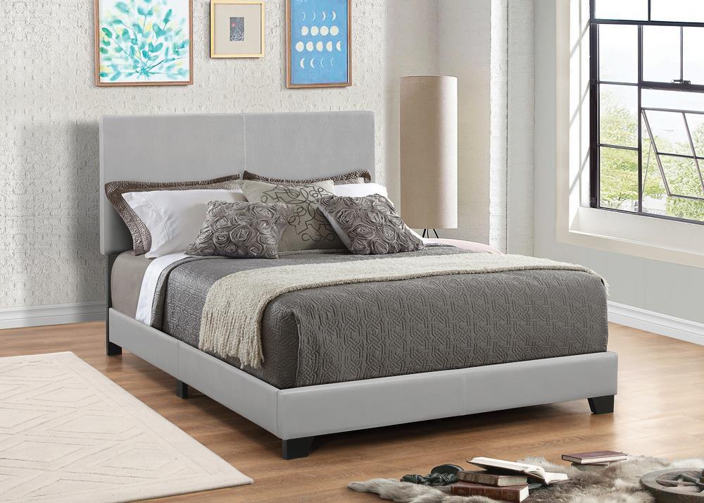Dorian Upholstered King Bed Grey - Image 2